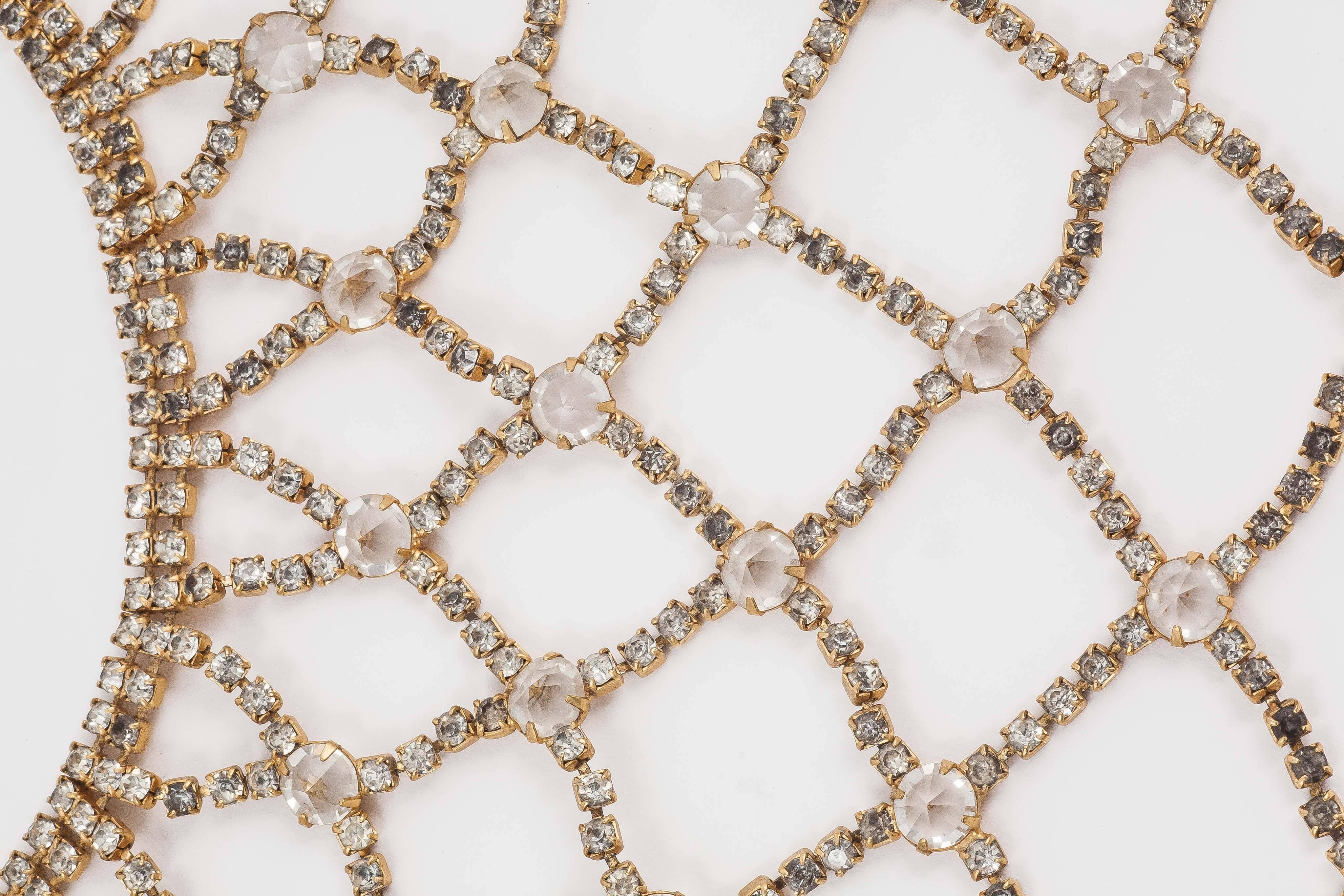 Unsigned Schreiner of New York jewelled lattice collar 2