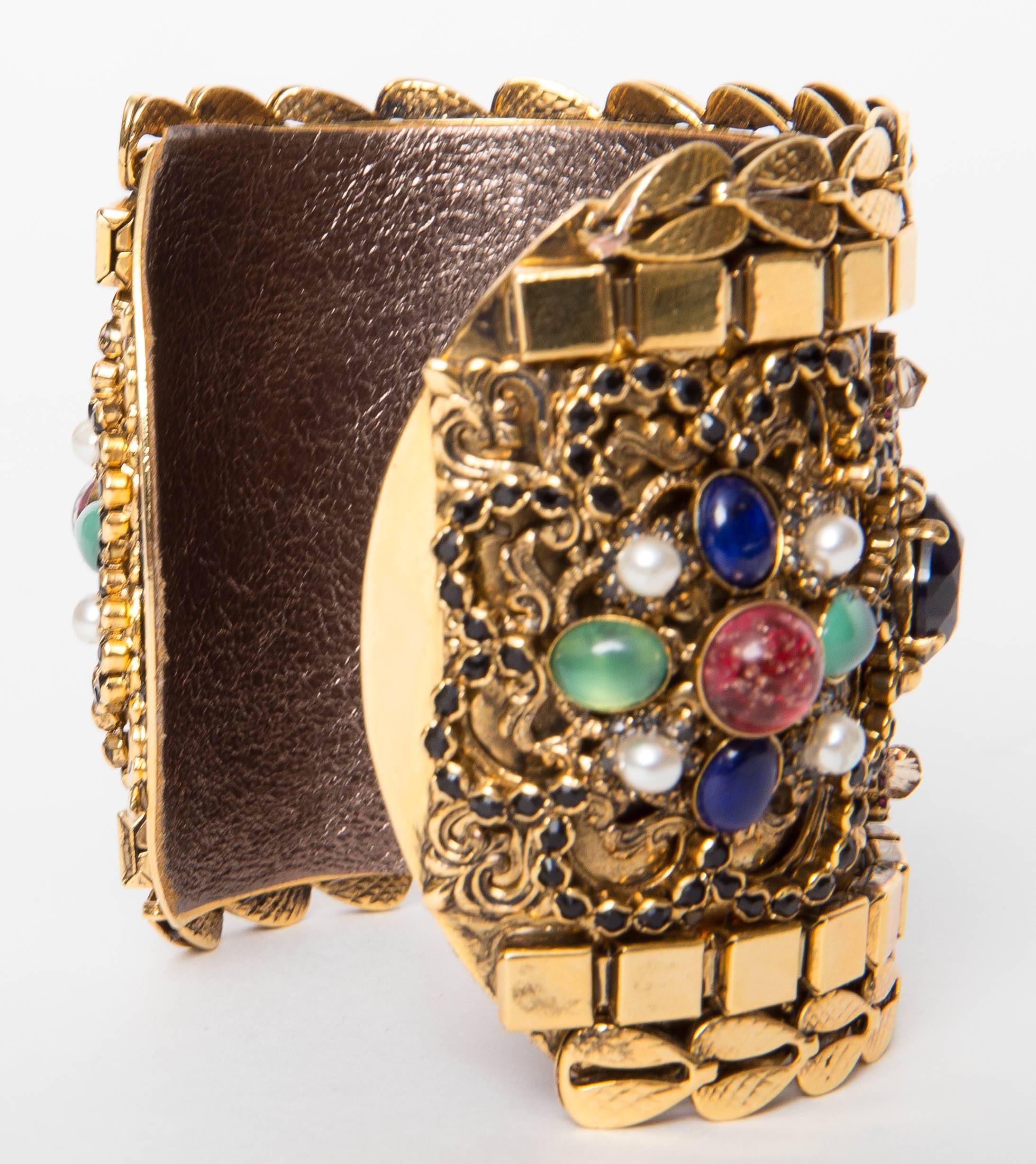 Erickson Beamon Byzantium Cuff In Excellent Condition In Westhampton Beach, NY