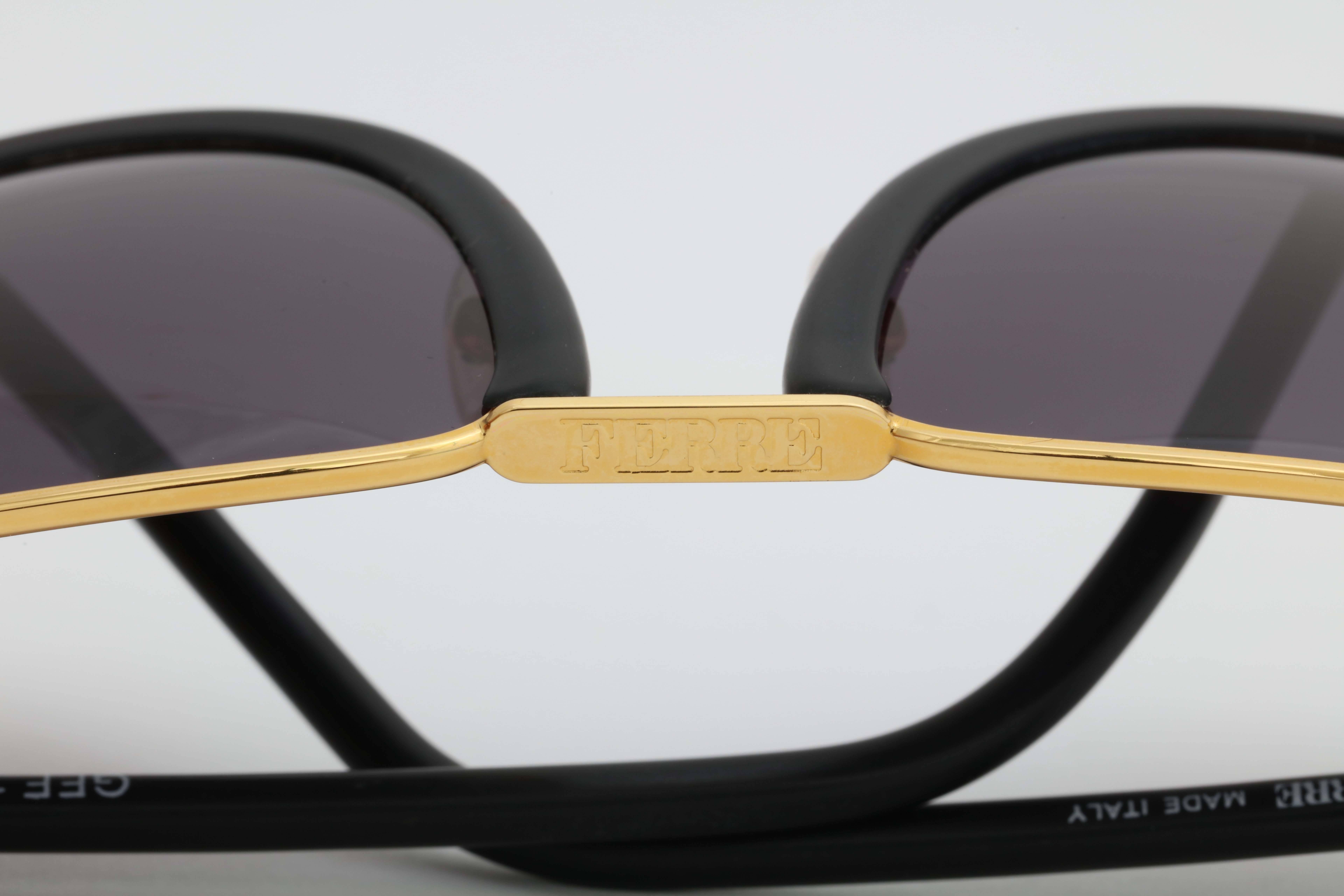 Gray Vintage Gianfranco Ferre Gff 10/S Sunglasses For Sale