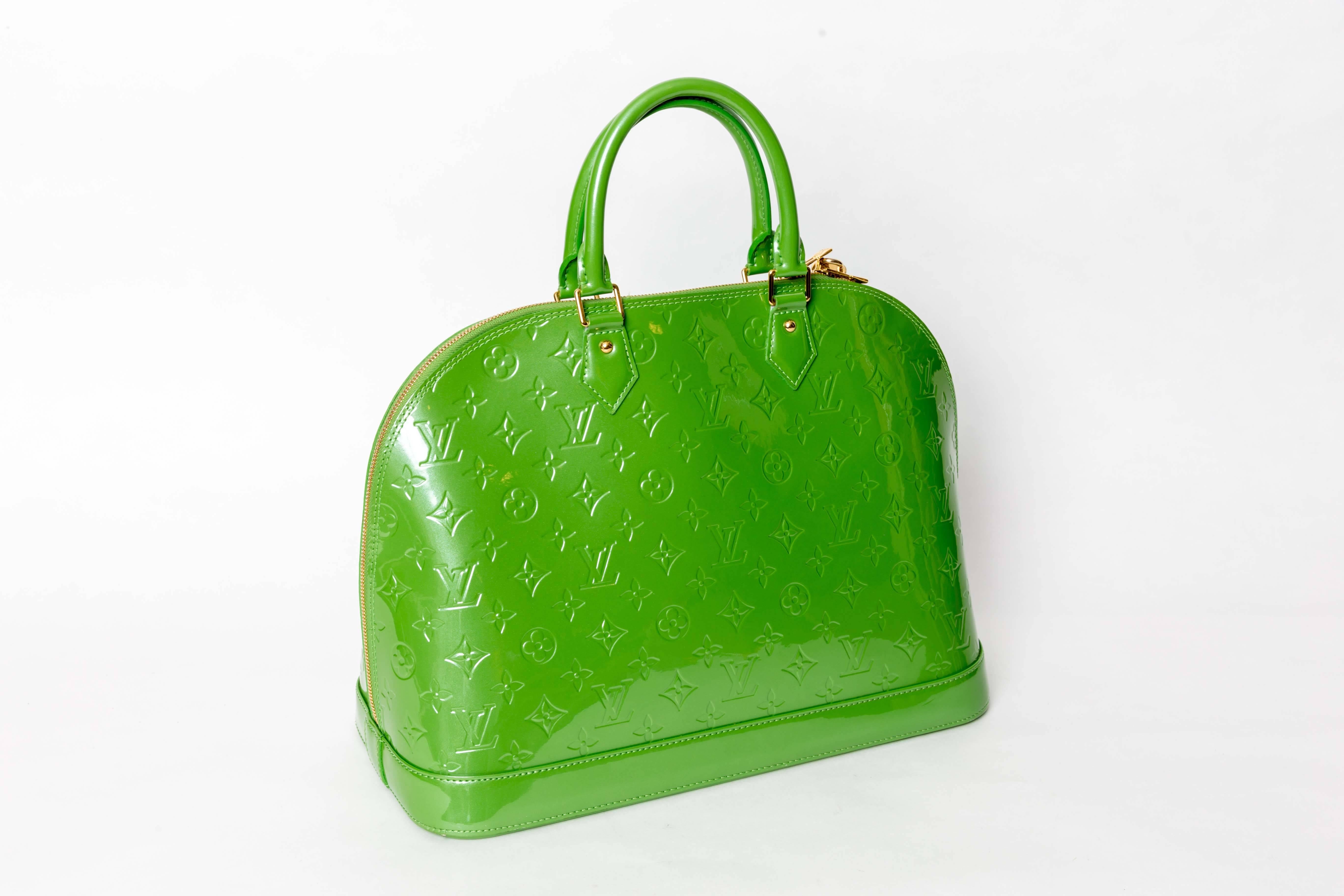 lime green lv bag