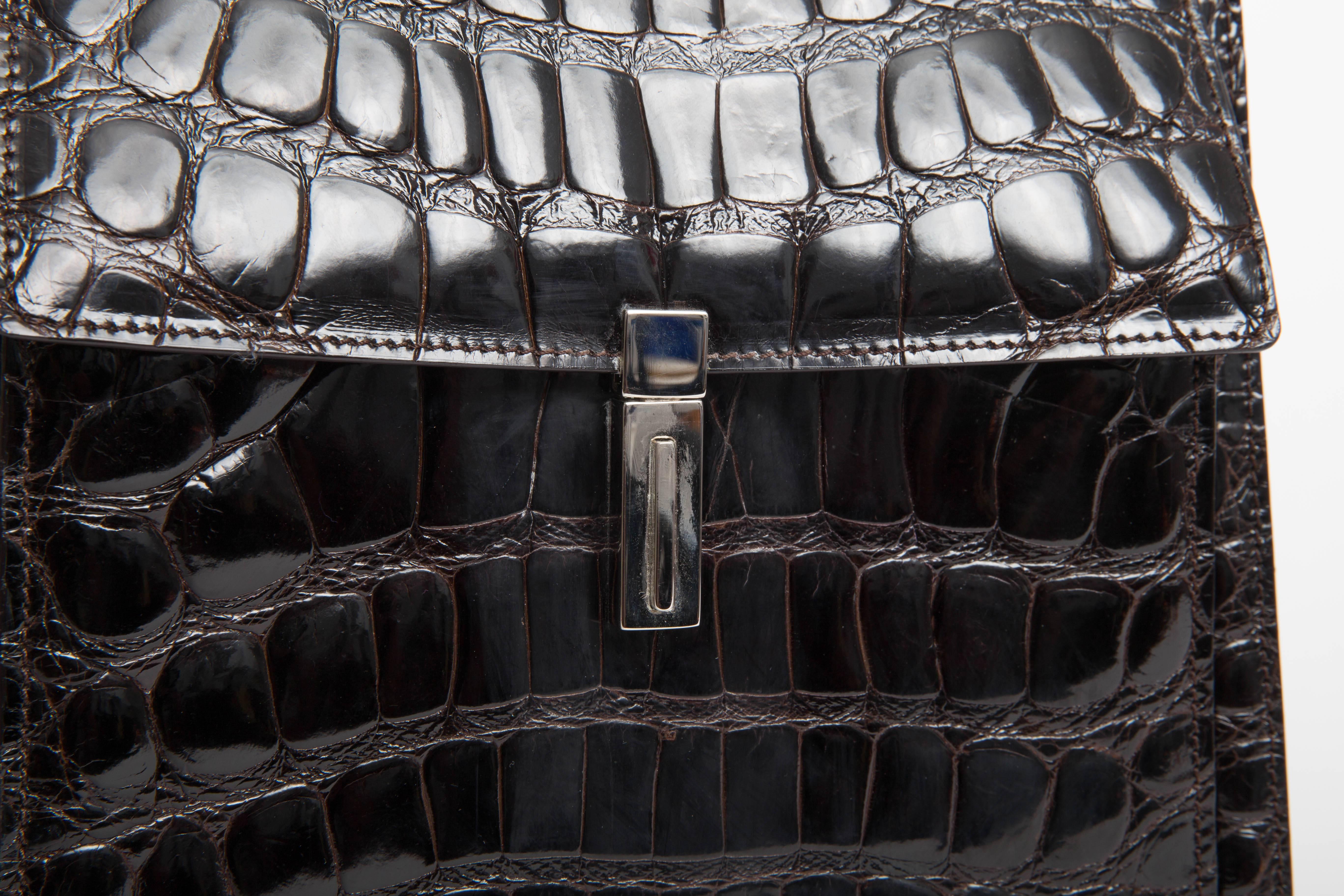 Tardini Alligator Shoulder Bag 1