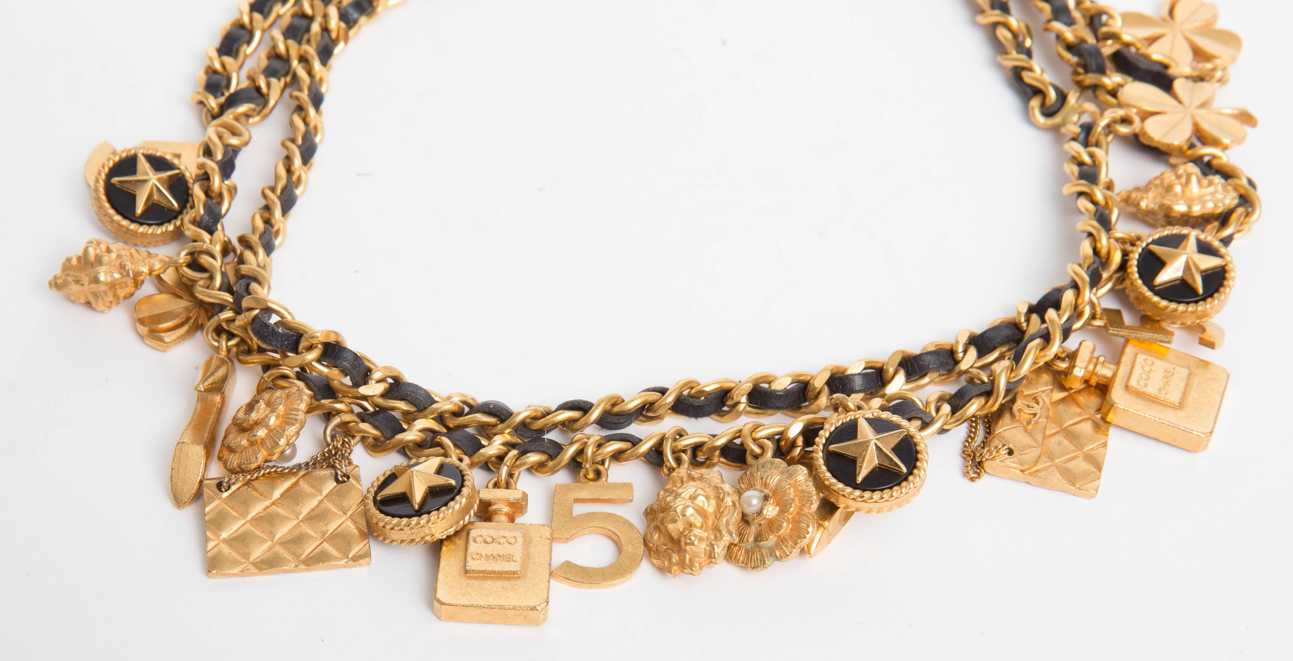 Women's Chanel Vintage Gold Charm Belt / Necklace