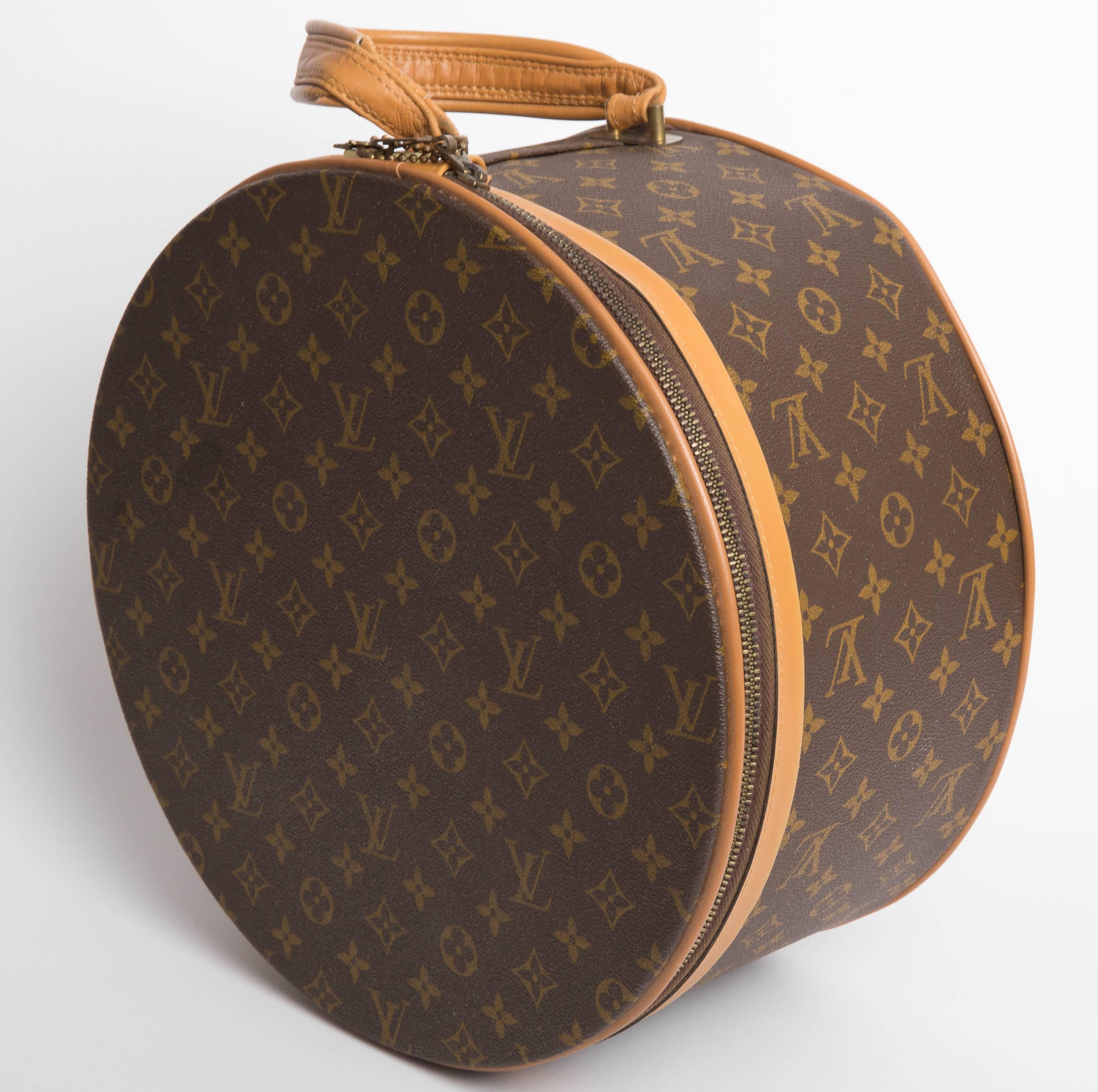 louis vuitton hat box vintage