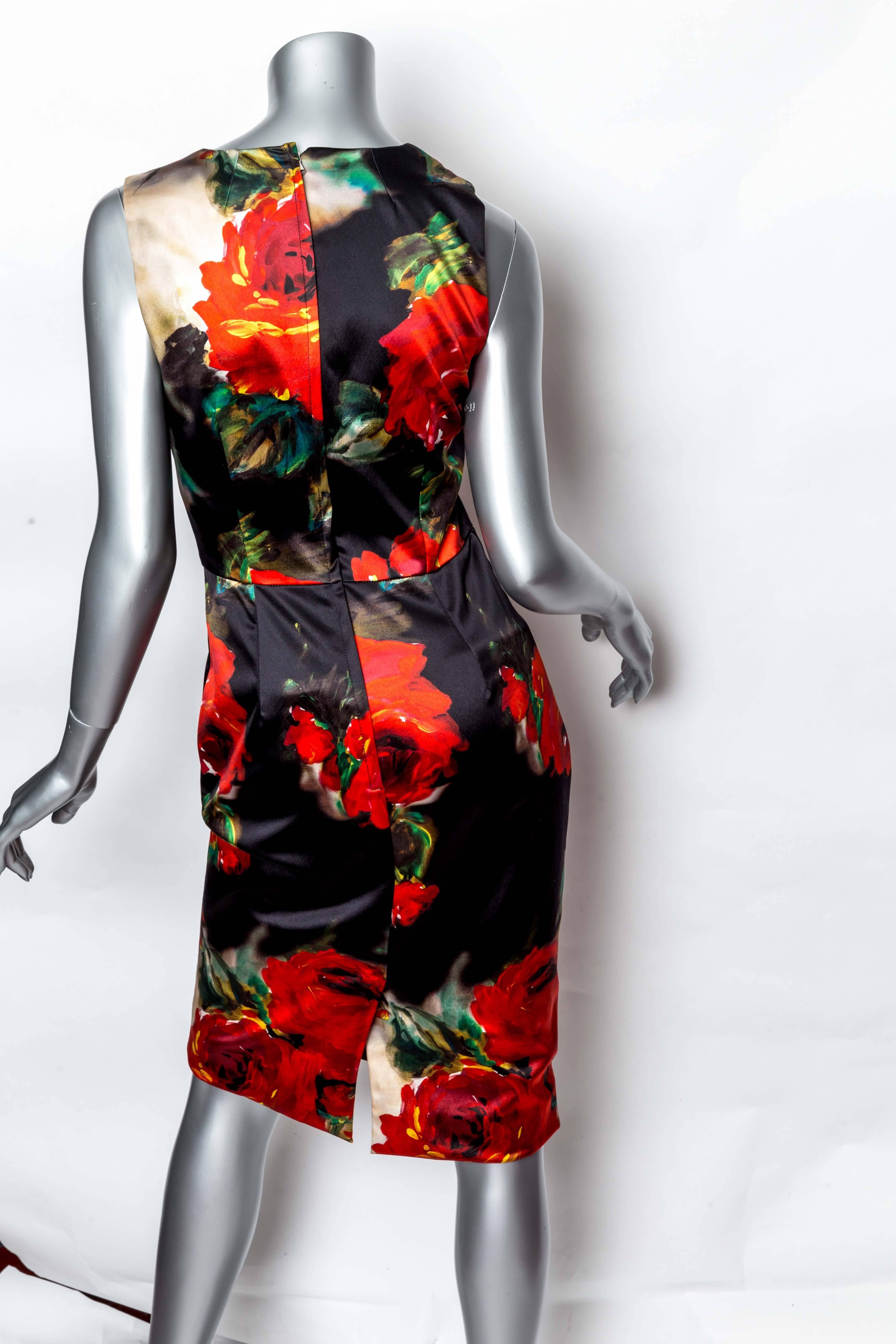 Dolce & Gabbana Silk Floral Sheath Dress  1