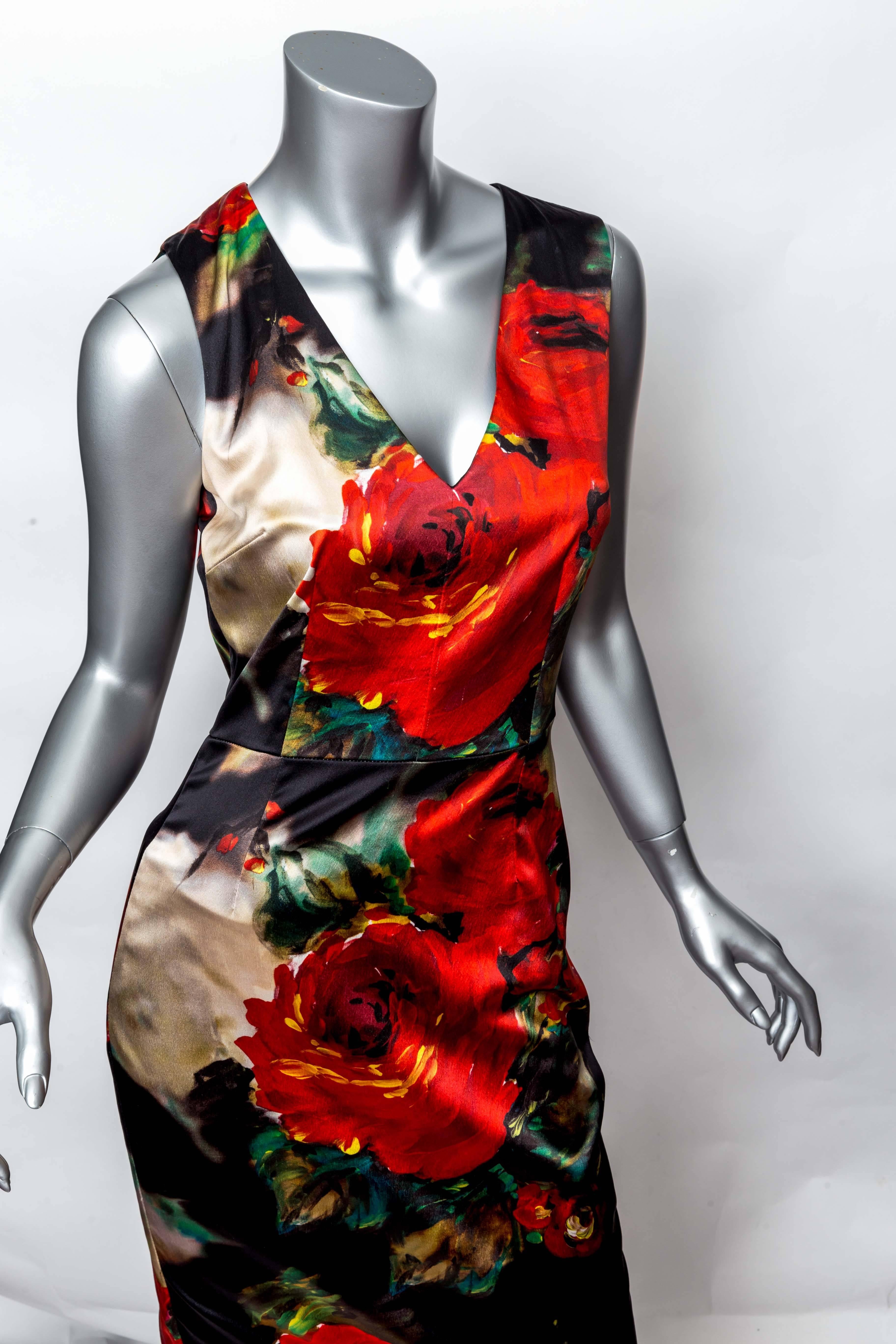 Dolce & Gabbana Silk Floral Sheath Dress  4