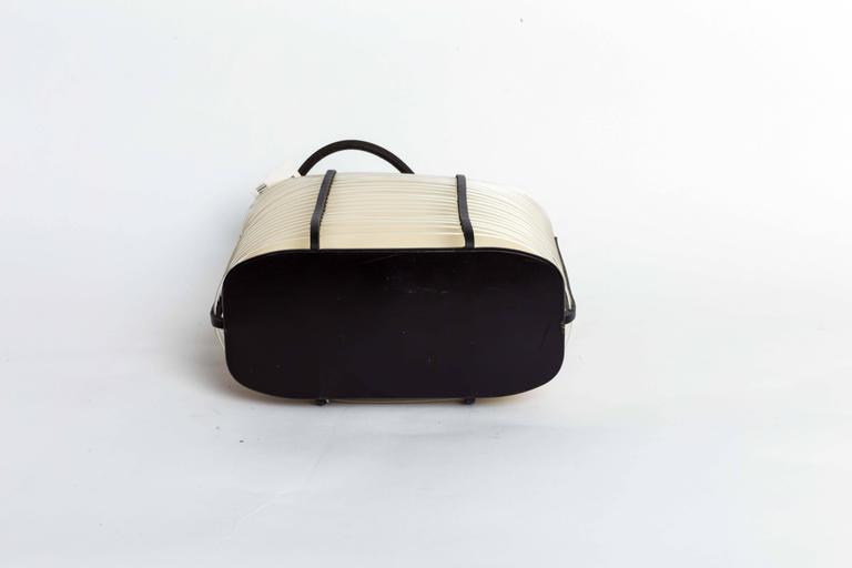 1980s Ferragamo Leather and Plastic Bucket Bag at 1stDibs