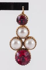 Spectacular Early Victorian costume earrings.