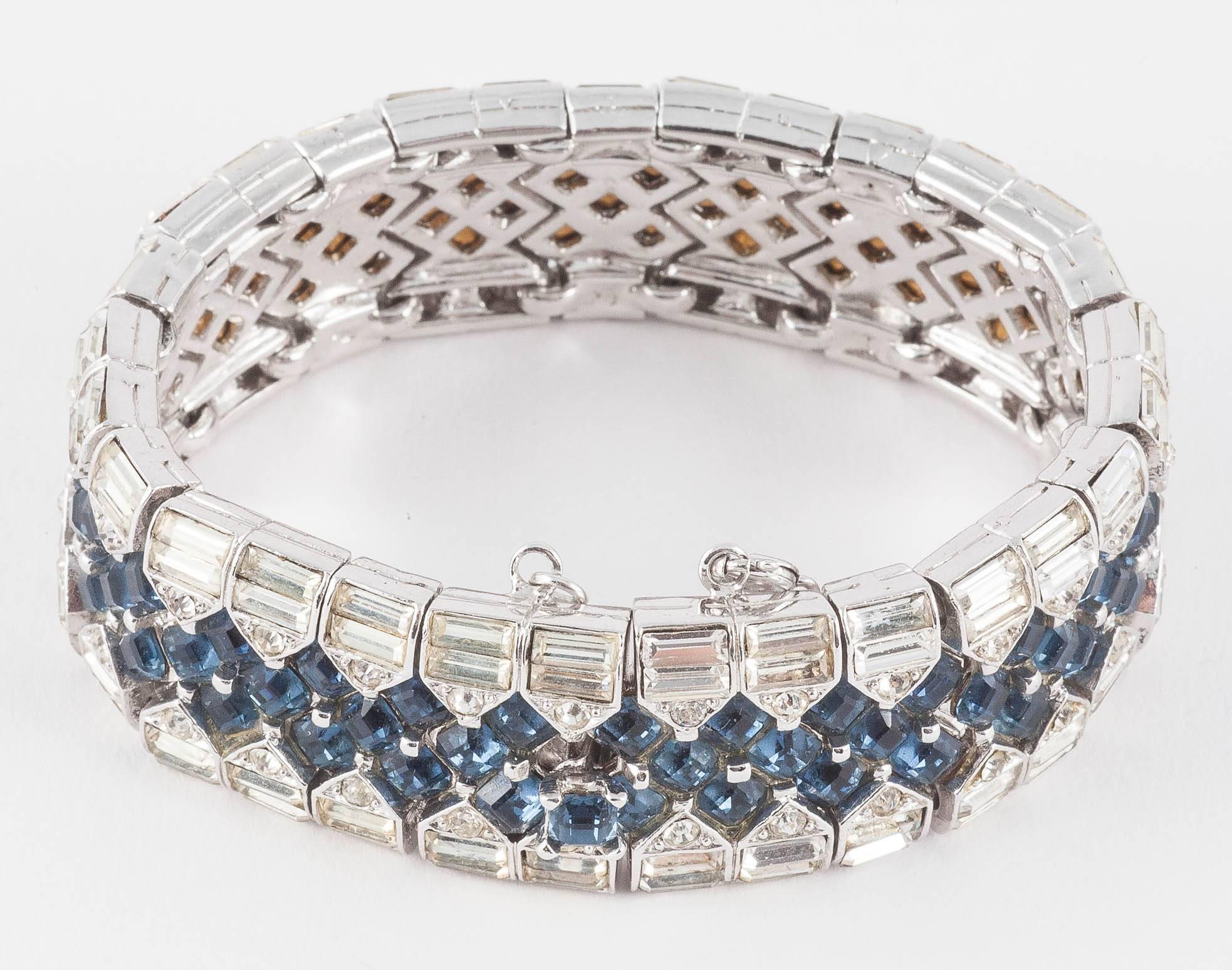 Exquisite Marcel Boucher paste bracelet, 1960s In Excellent Condition In Greyabbey, County Down