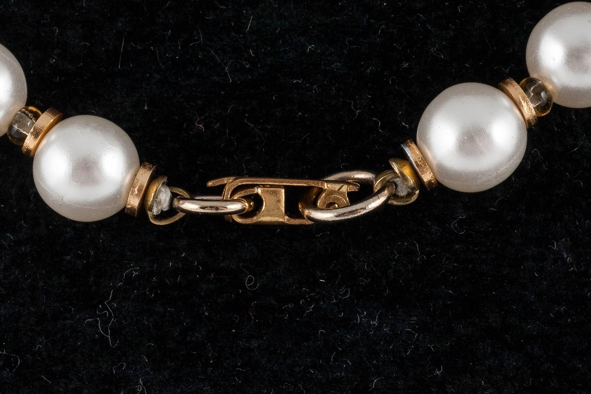Wonderfully intricate Stanley Hagler NYC 1980s pearl and Russian gilt pendant  1