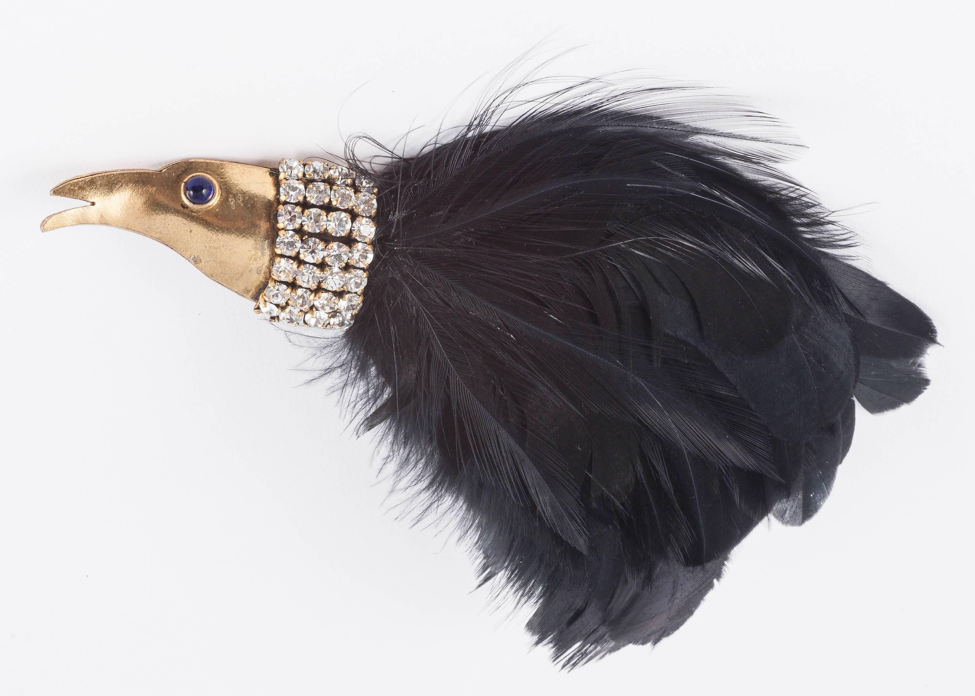 Fabulous Isabel Canovas 'Bird of Paradise' earrings, 1980s 3