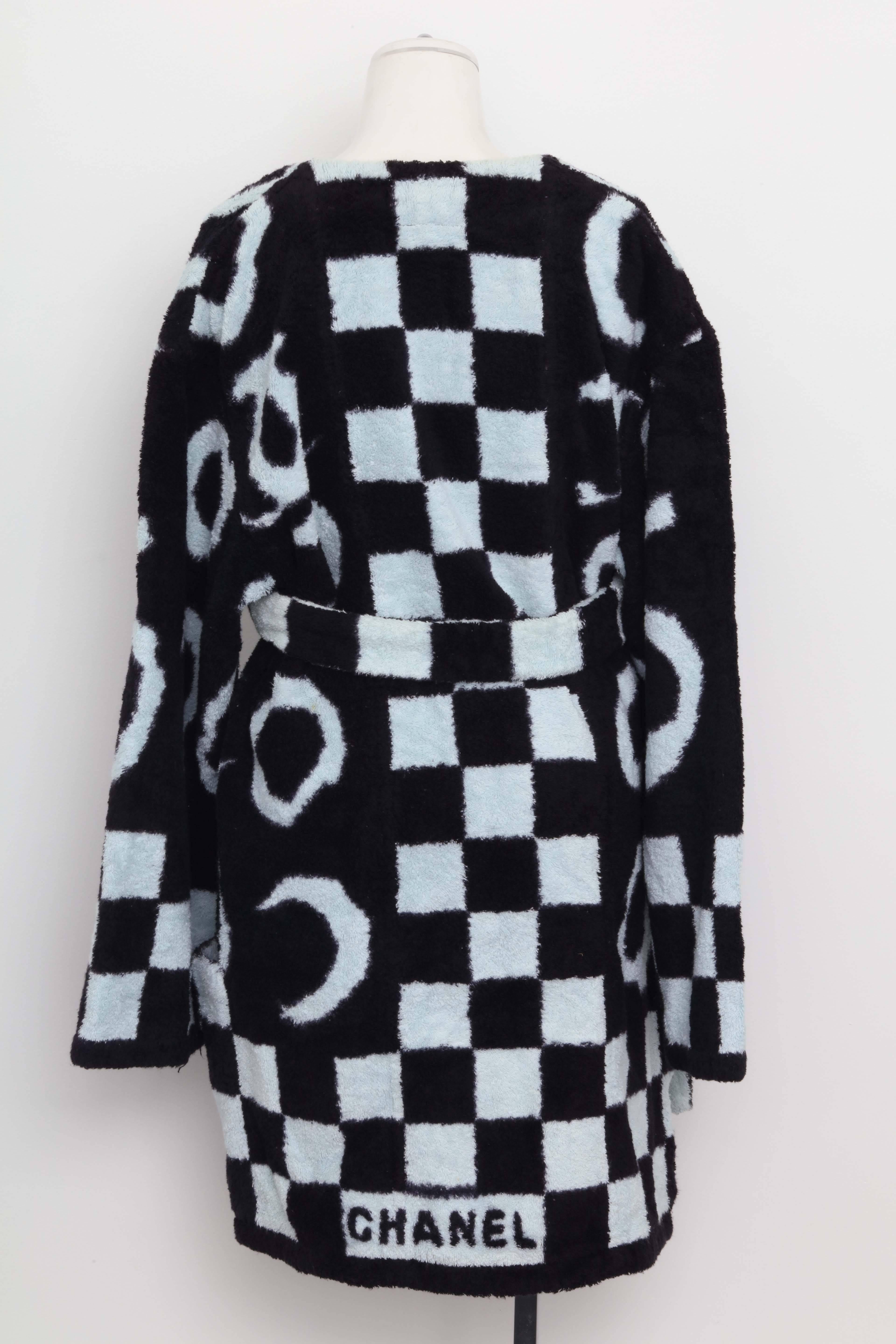 Very Rare Chanel Terry Bath Robe with Iconic CC 1