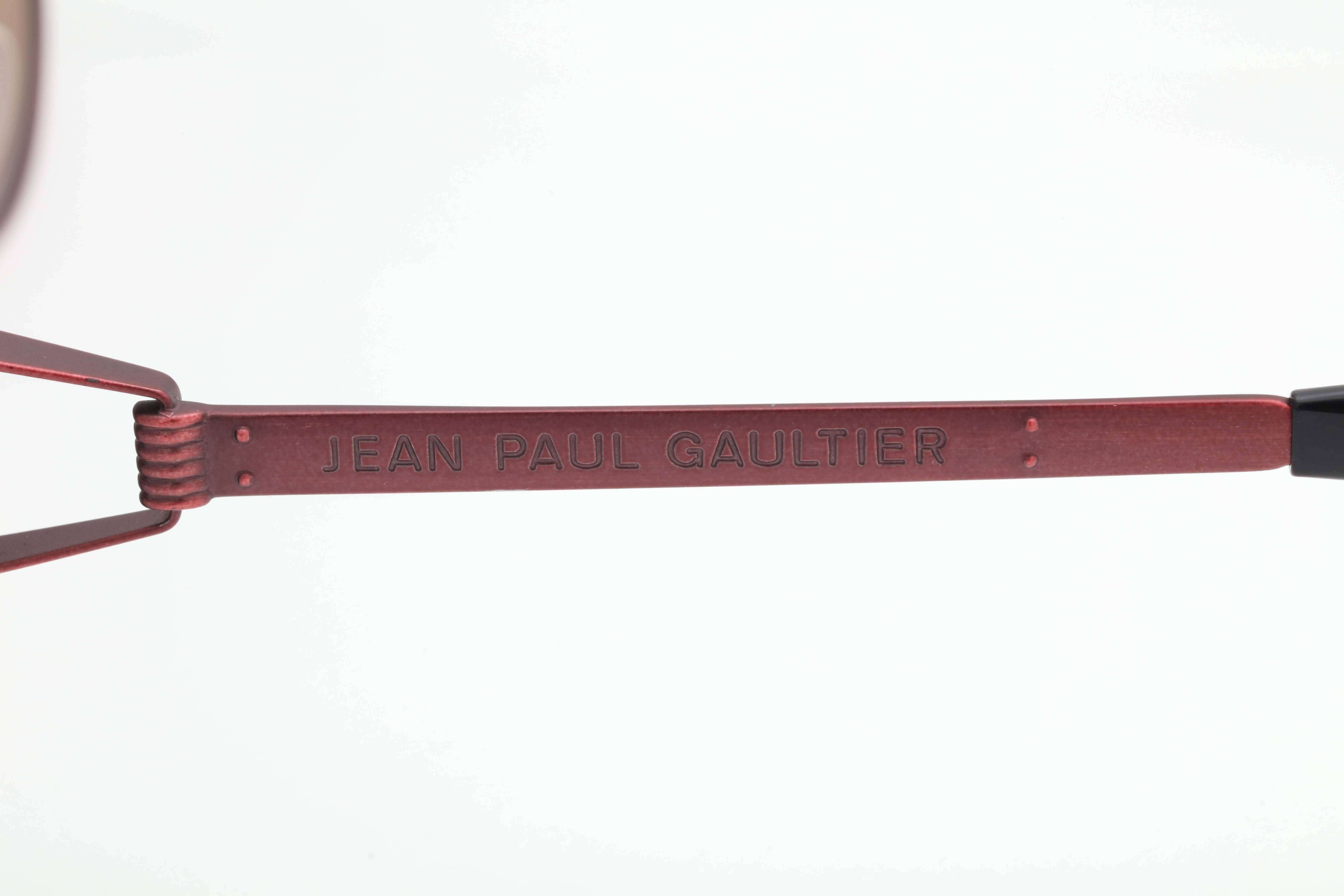 Brown Jean Paul Gaultier Vintage Sunglasses 56-5105  For Sale
