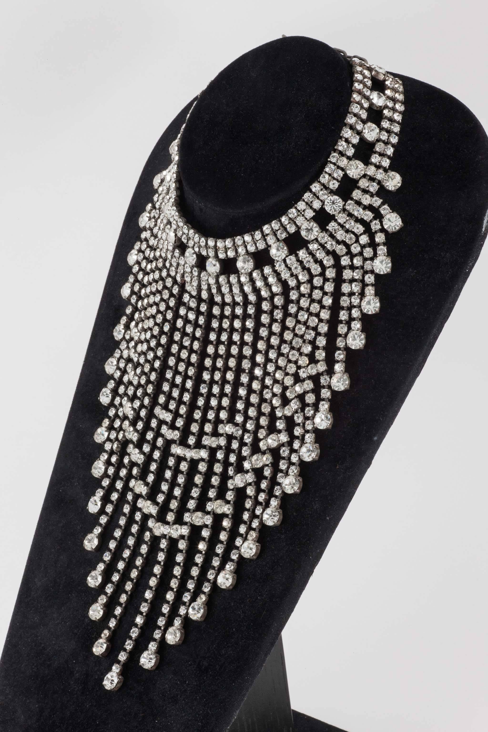 Women's 1950s Showgirl necklace. Wonderful, original and huge. 