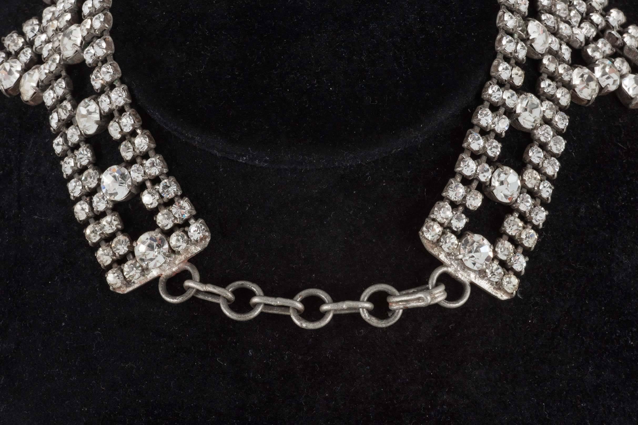 1950s Showgirl necklace. Wonderful, original and huge.  1