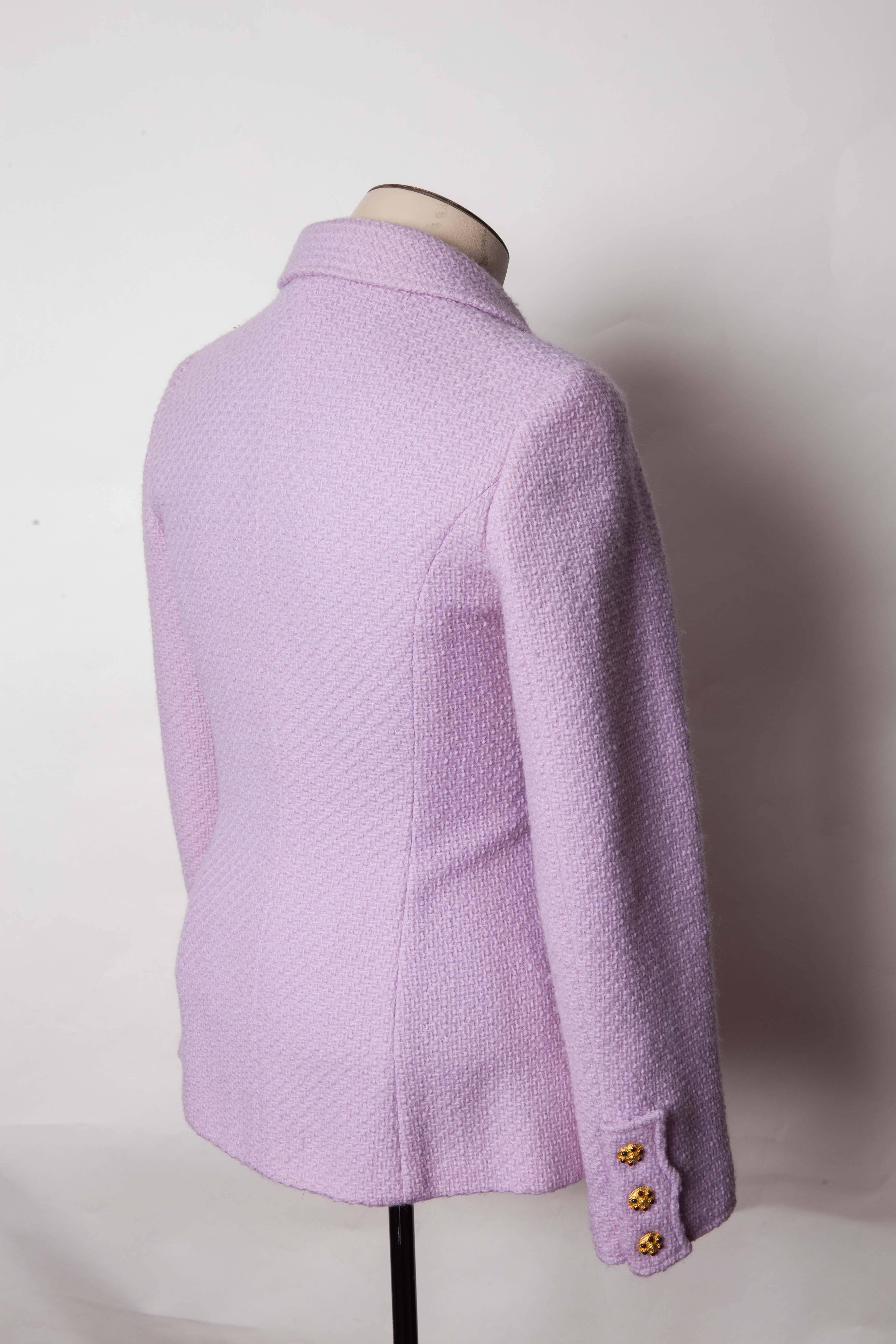 Lilac Chanel Jacket with Gripoix Buttons 2