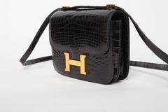 Hermes 18 cm Constance in Baby Alligator