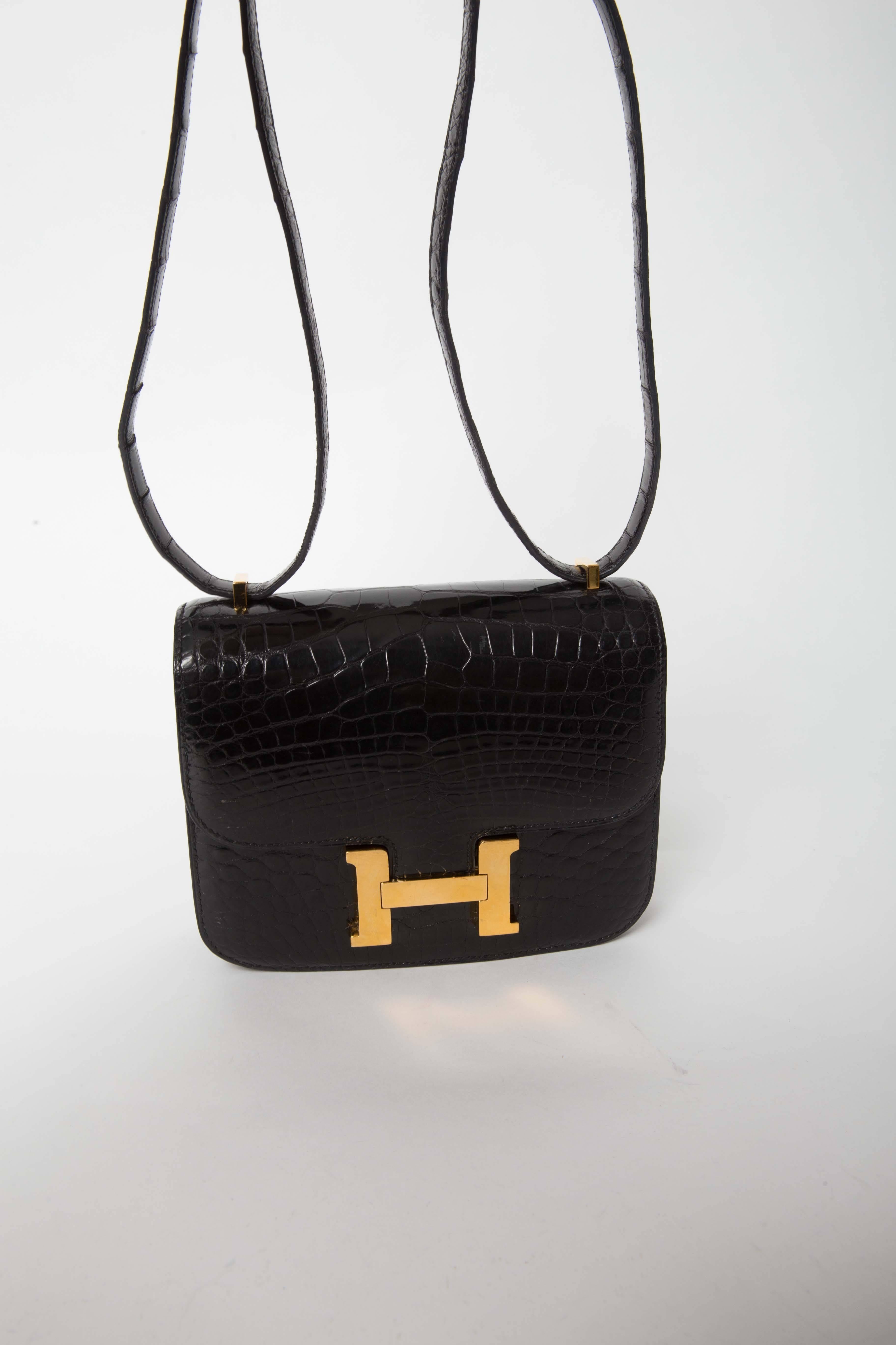 Hermes 18 cm Constance in Baby Alligator 4