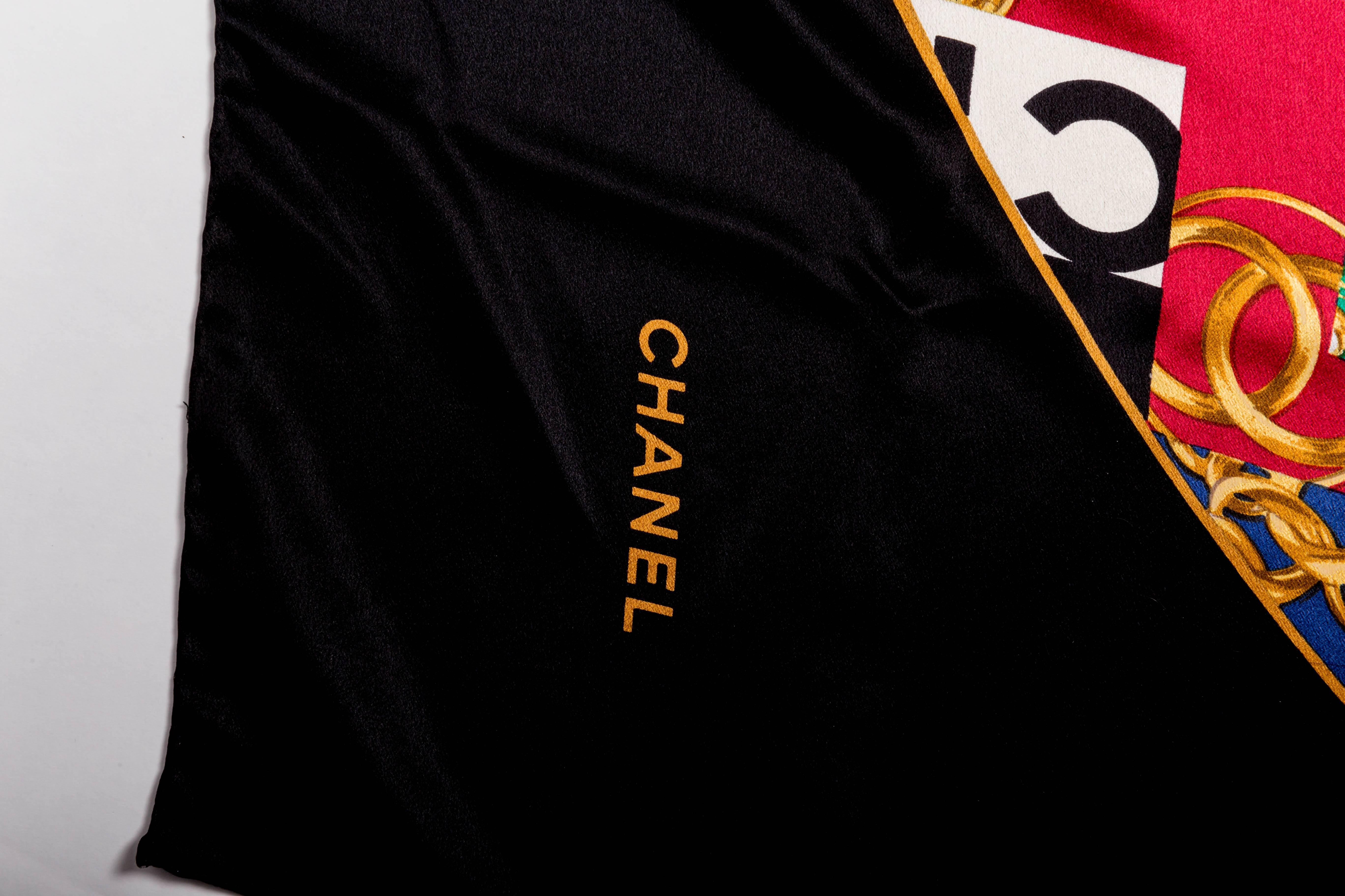 Large Chanel Black Jewel Print 