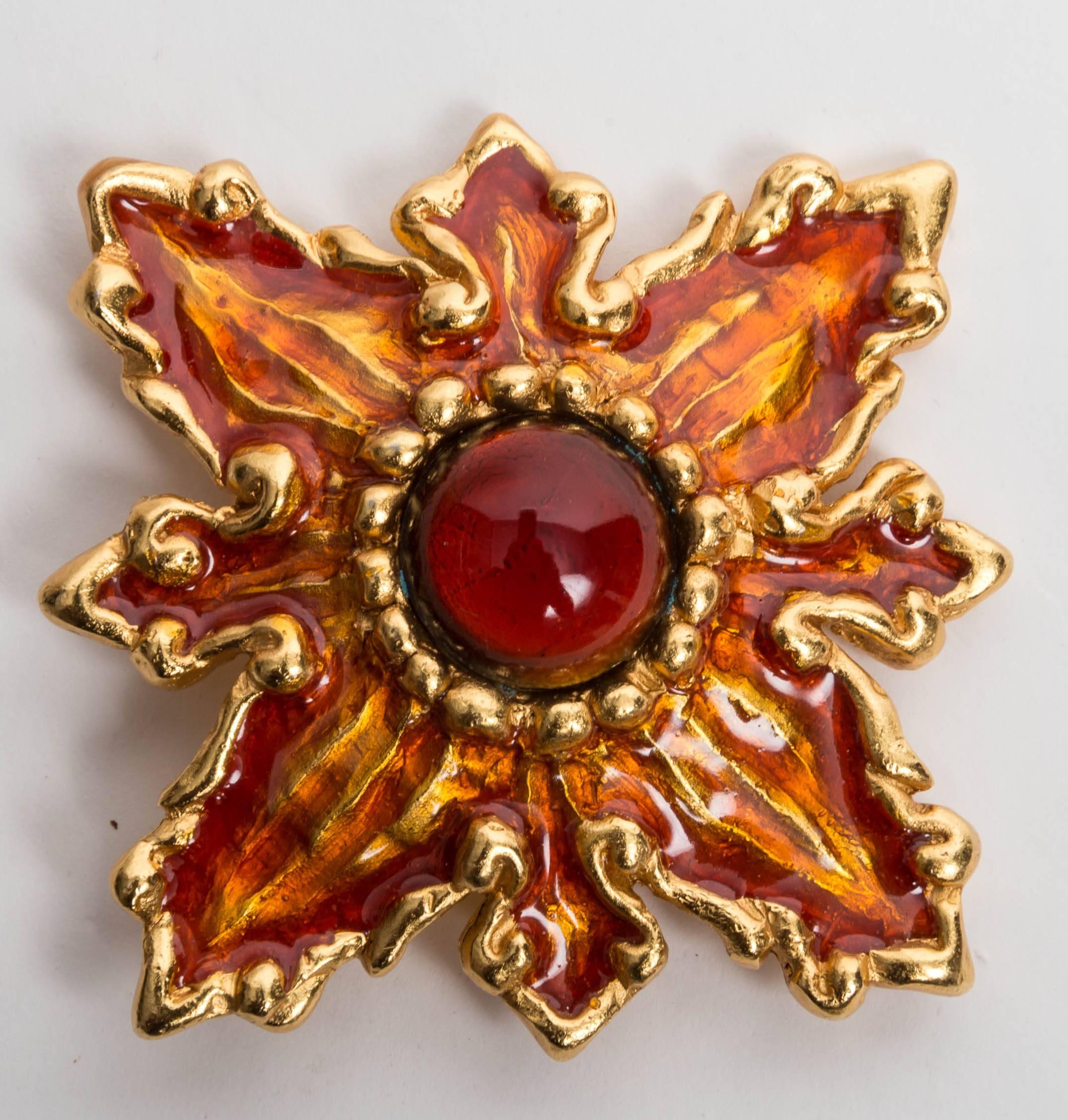 Vintage Christian Lacroix Pin For Sale 2