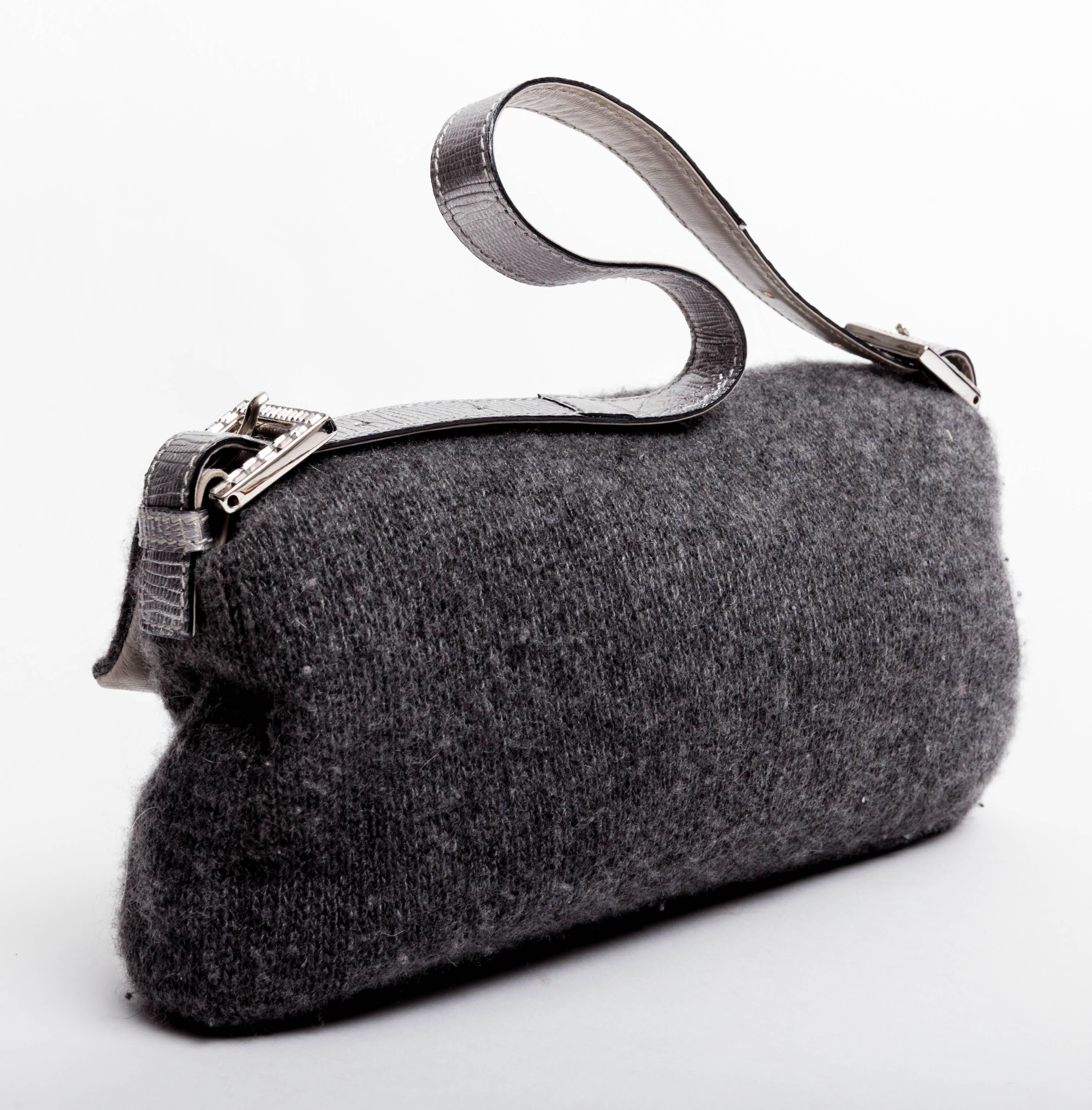 fendi cashmere baguette