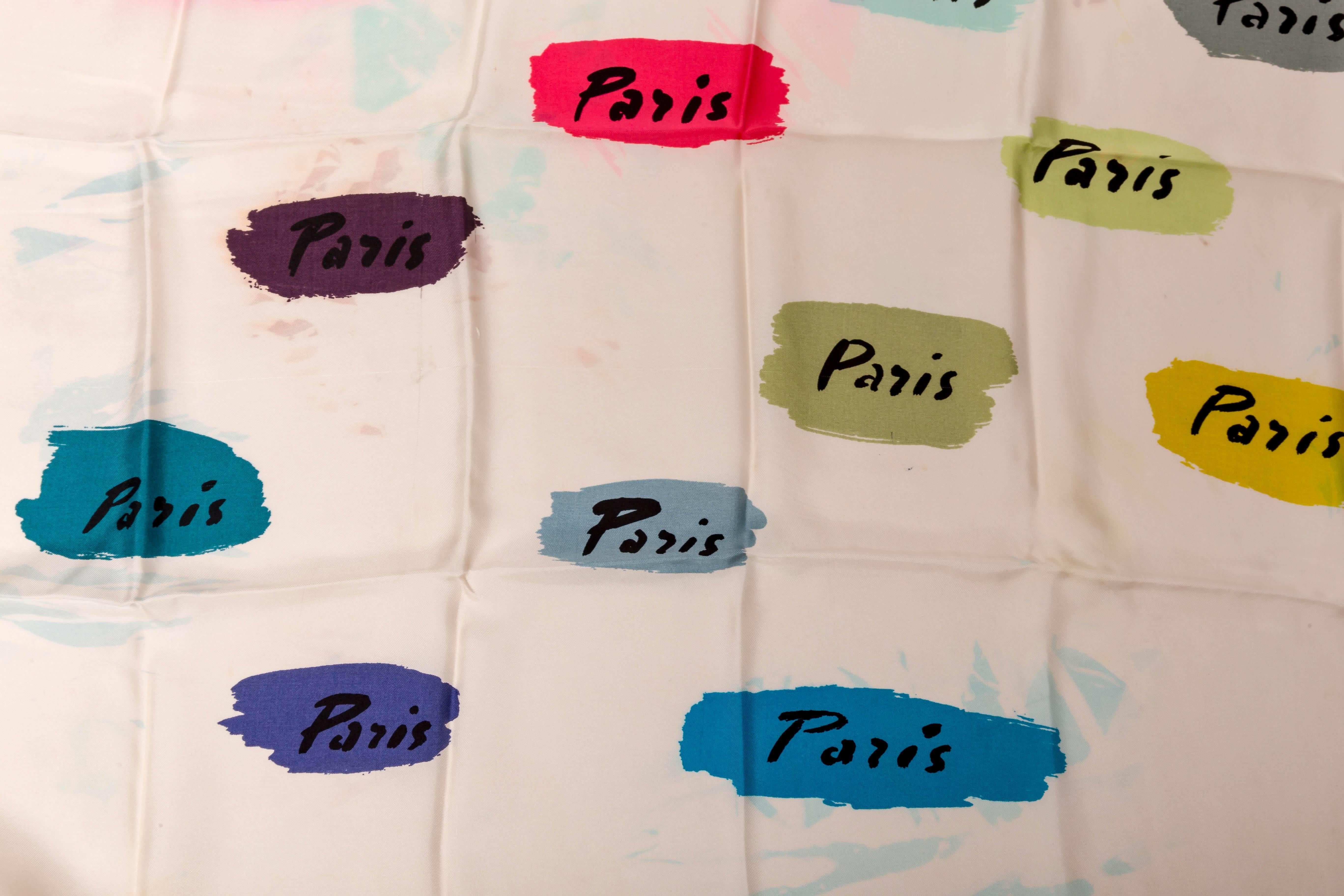 Christian Dior Paris Silk Scarf 3