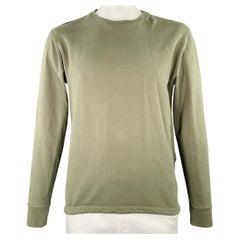 JOHN ELLIOTT Size L Green Cotton Crew Neck Sweatshirt