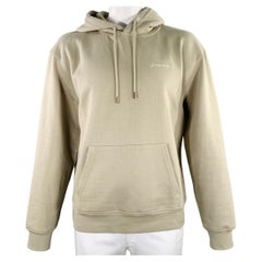 Jacquemus Size XXL Sage Green Cotton Logo Hoodie Sweatshirt