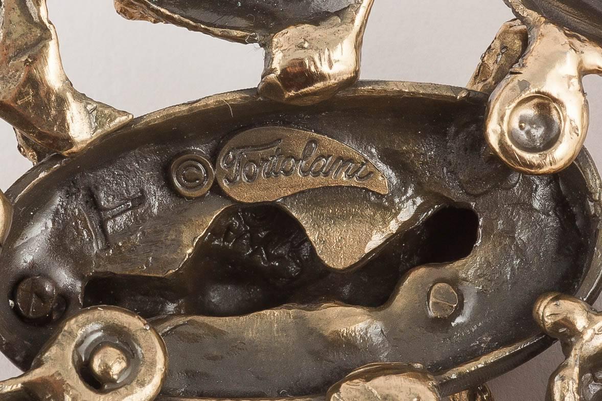 Women's Iconic Tortolani zodiac pendant, with original chain, 1960s