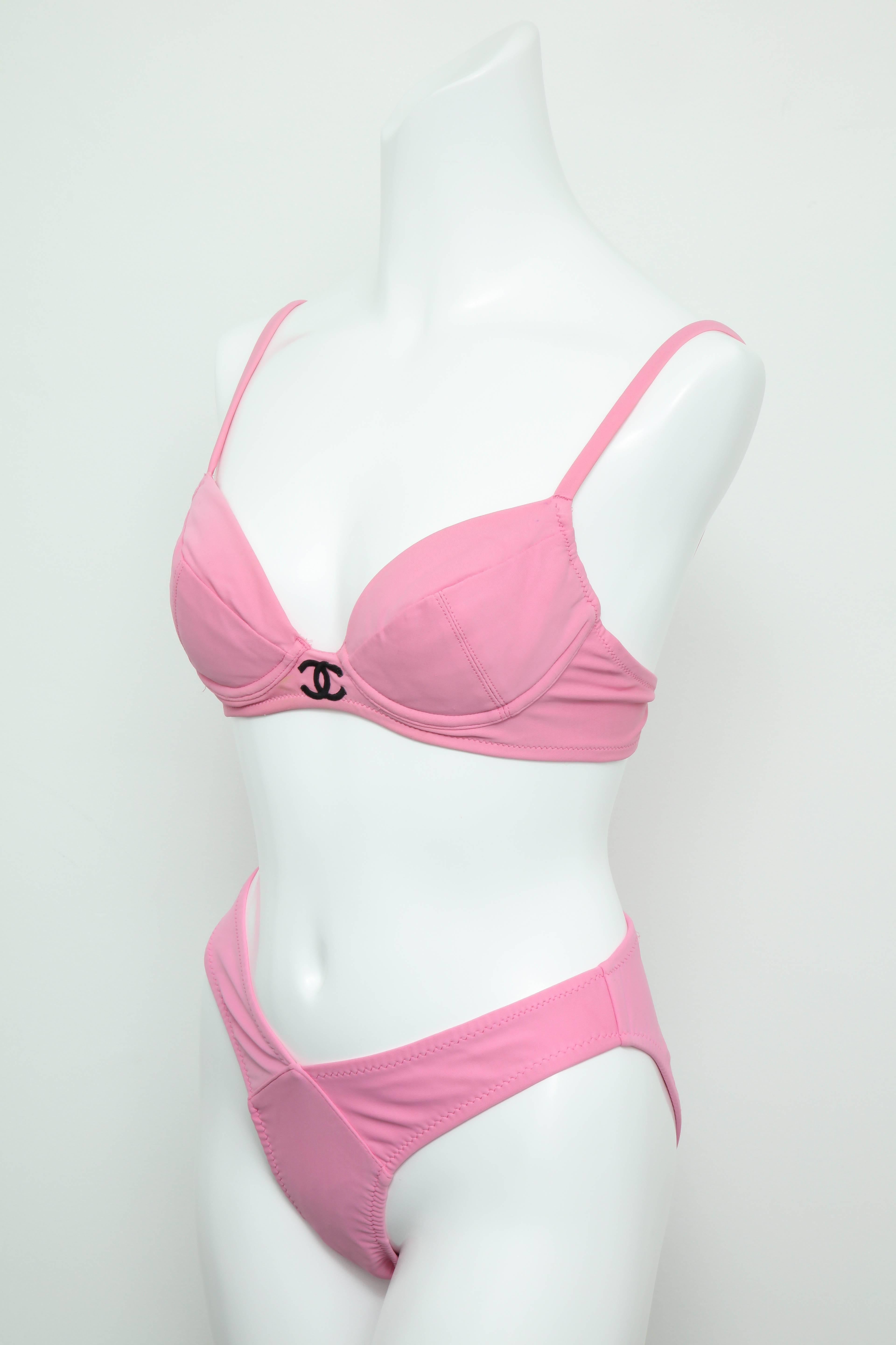 pink chanel bikini