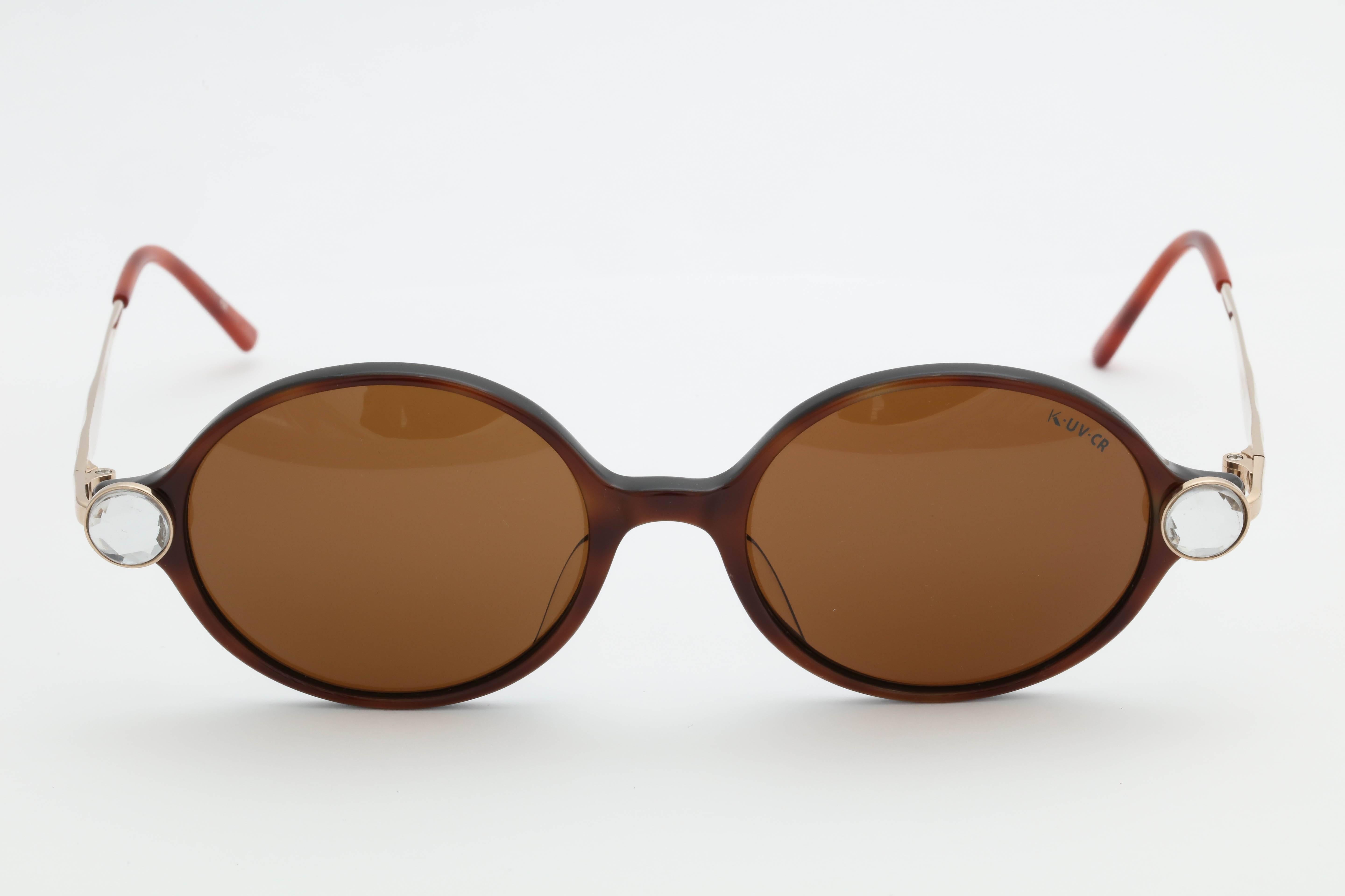 Brown Vintage Krizia Sunglasses For Sale