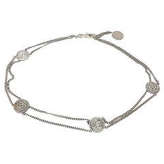 Cintura Chanel 2008 A Coco Medallion A. Silver