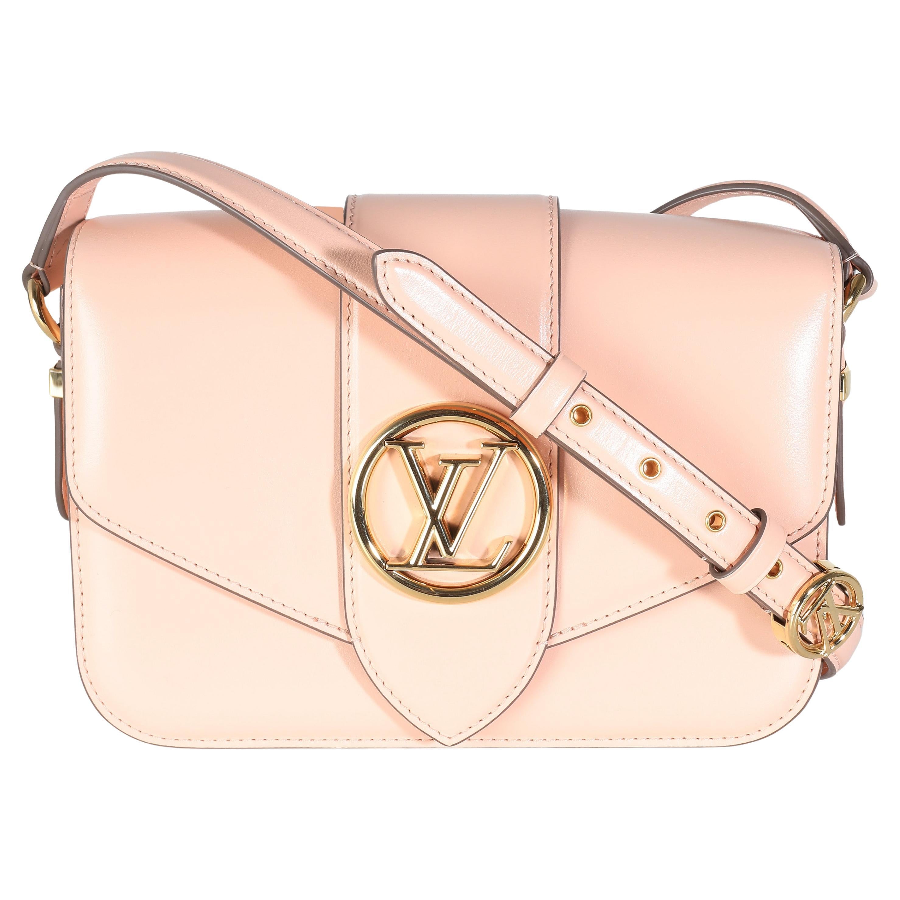 Louis Vuitton Rose Himalaya Pelle di vitello liscia LV Pont 9