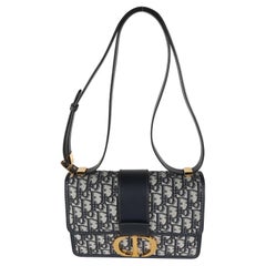 Christian Dior Marineblauer schräger Jacquard 30 Montaigne aus Jacquard