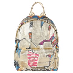 Zaino Chanel in tela Graffiti Oro Multicolore Street Spirit