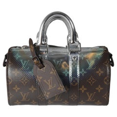 Louis Vuitton Monogram Canvas Metallic Nebula Keepall Bandouliere 25