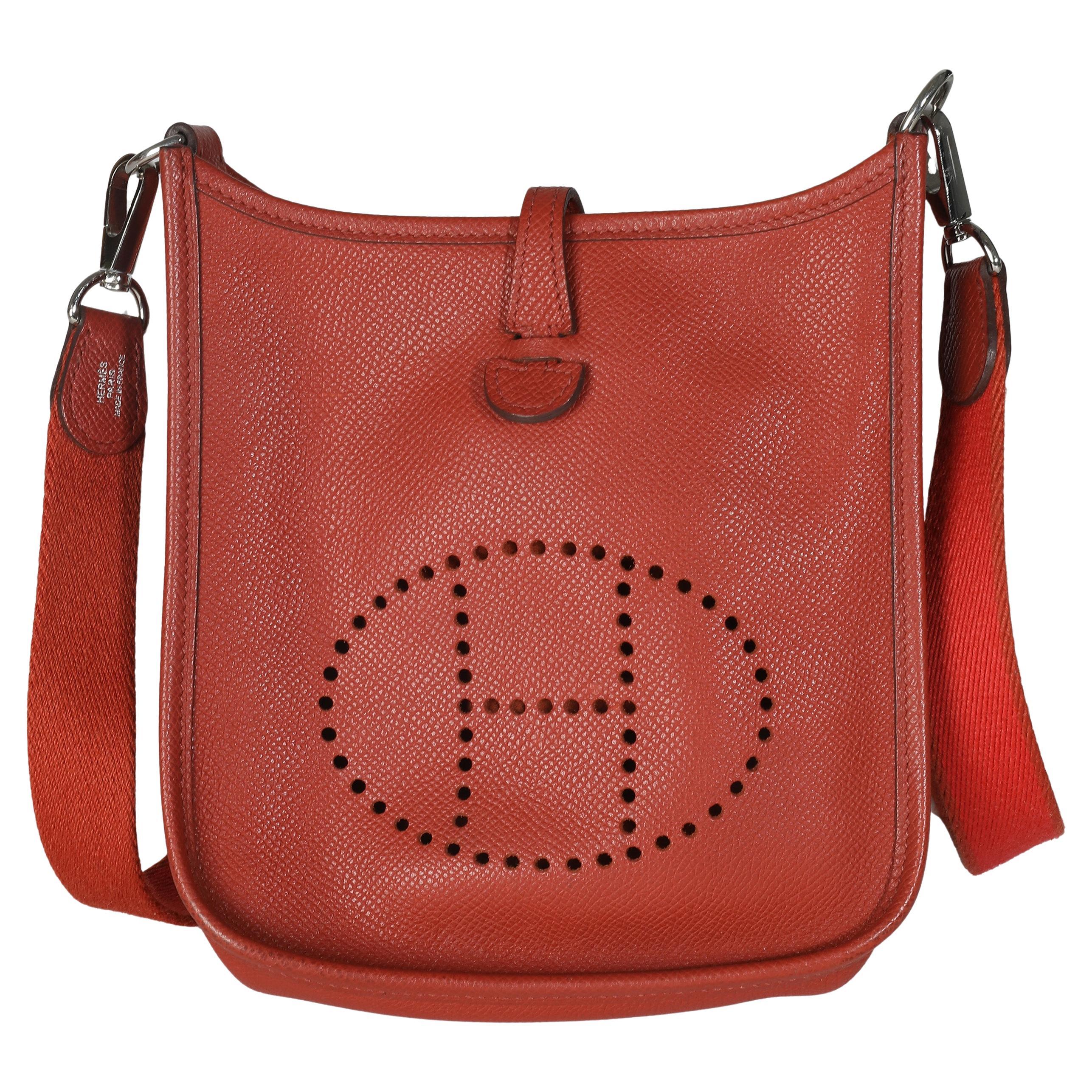 Hermès Cuivre Epsom Mini Evelyne TPM PHW