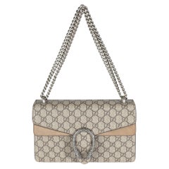 Gucci Beige GG Supreme Canvas Small Dionysus Bag