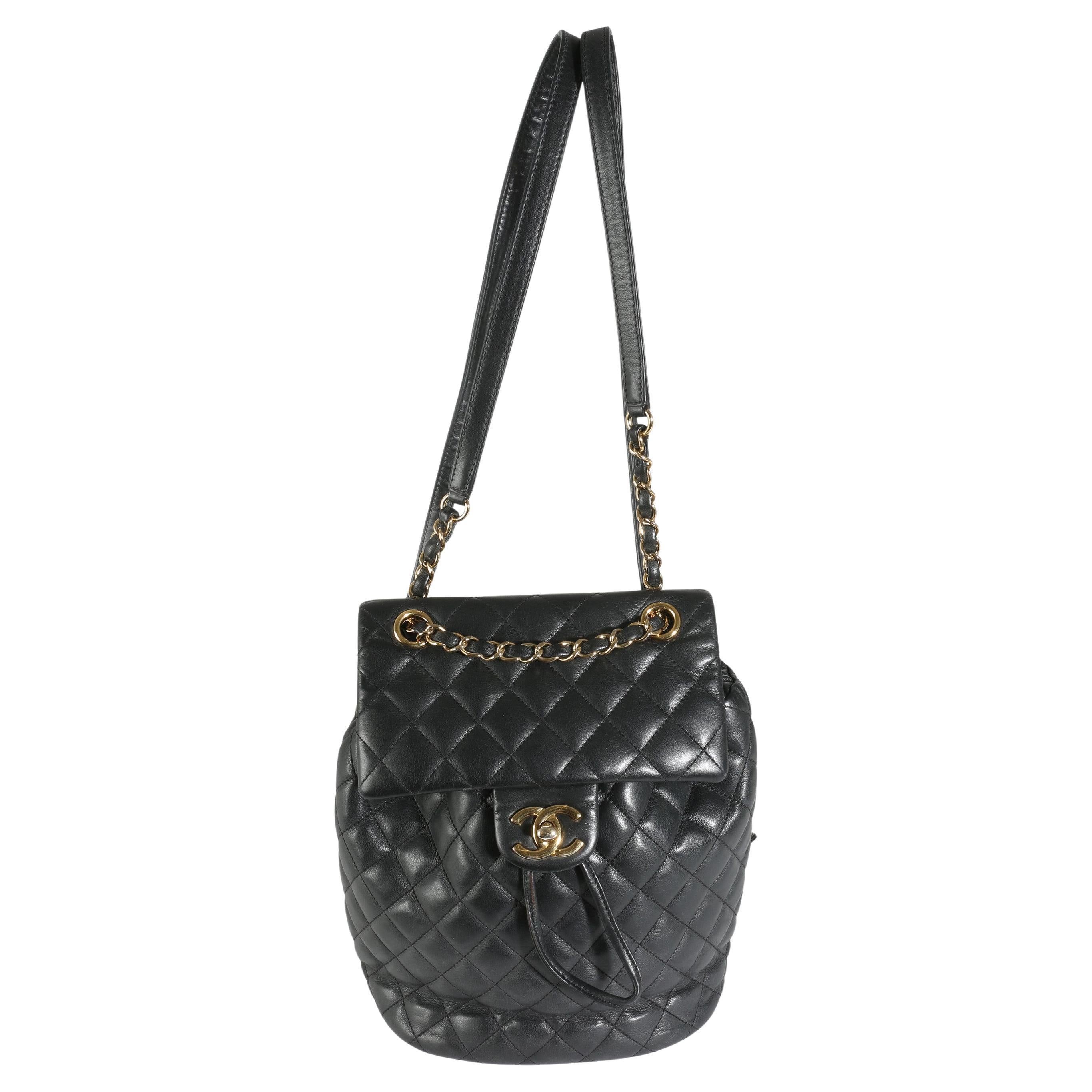 Chanel Black Quilted Calfskin Urban Spirit Backpack