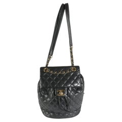 Chanel Black Quilted Calfskin Urban Spirit Backpack