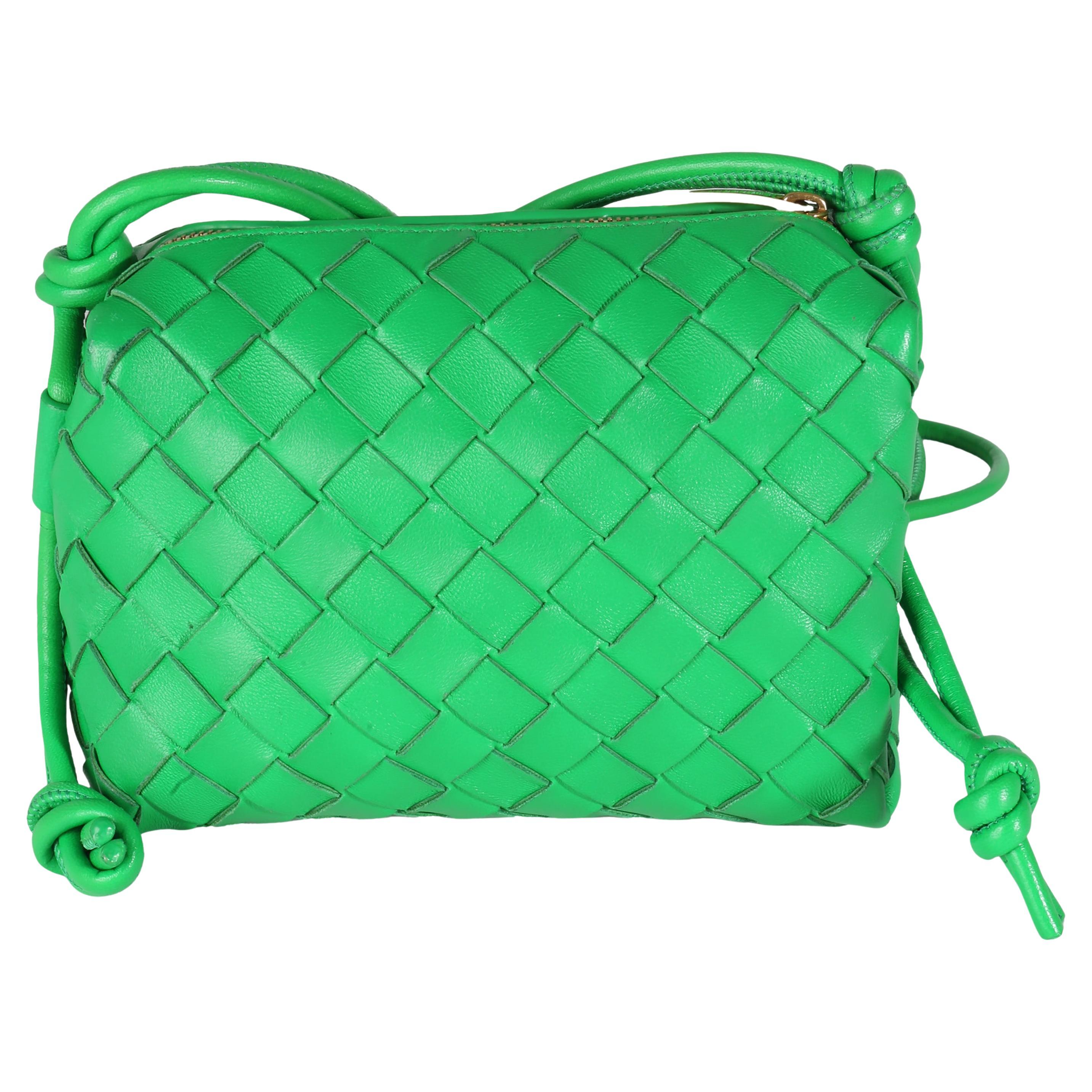 Bottega Veneta Parakeet Intrecciato Nappa Mini Loop For Sale