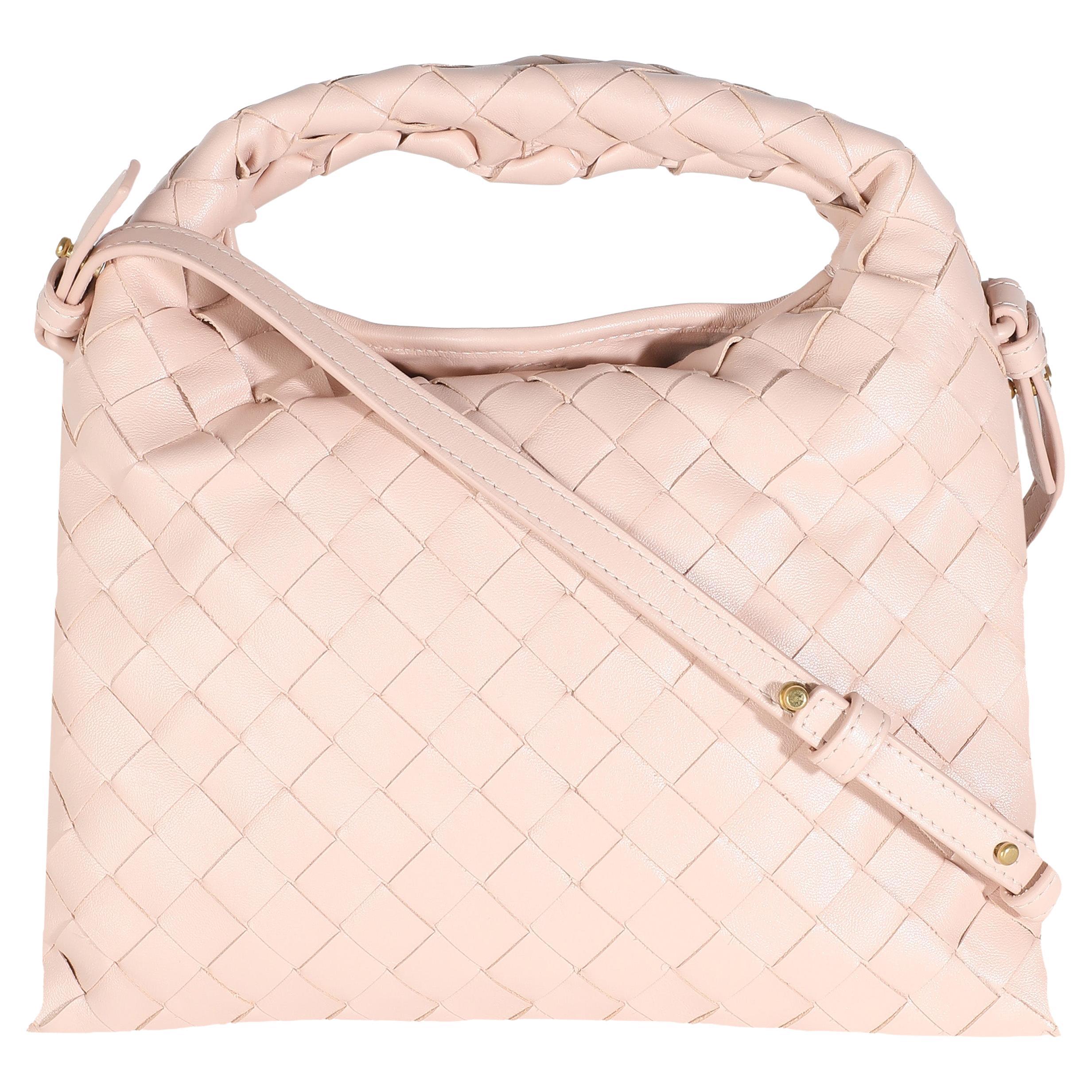 Bottega Veneta Bliss Washed Nappa Intrecciato Mini Hobo