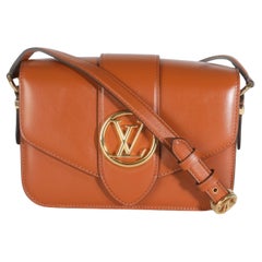 Louis Vuitton Golden Siena Smooth Calfskin LV Pont 9