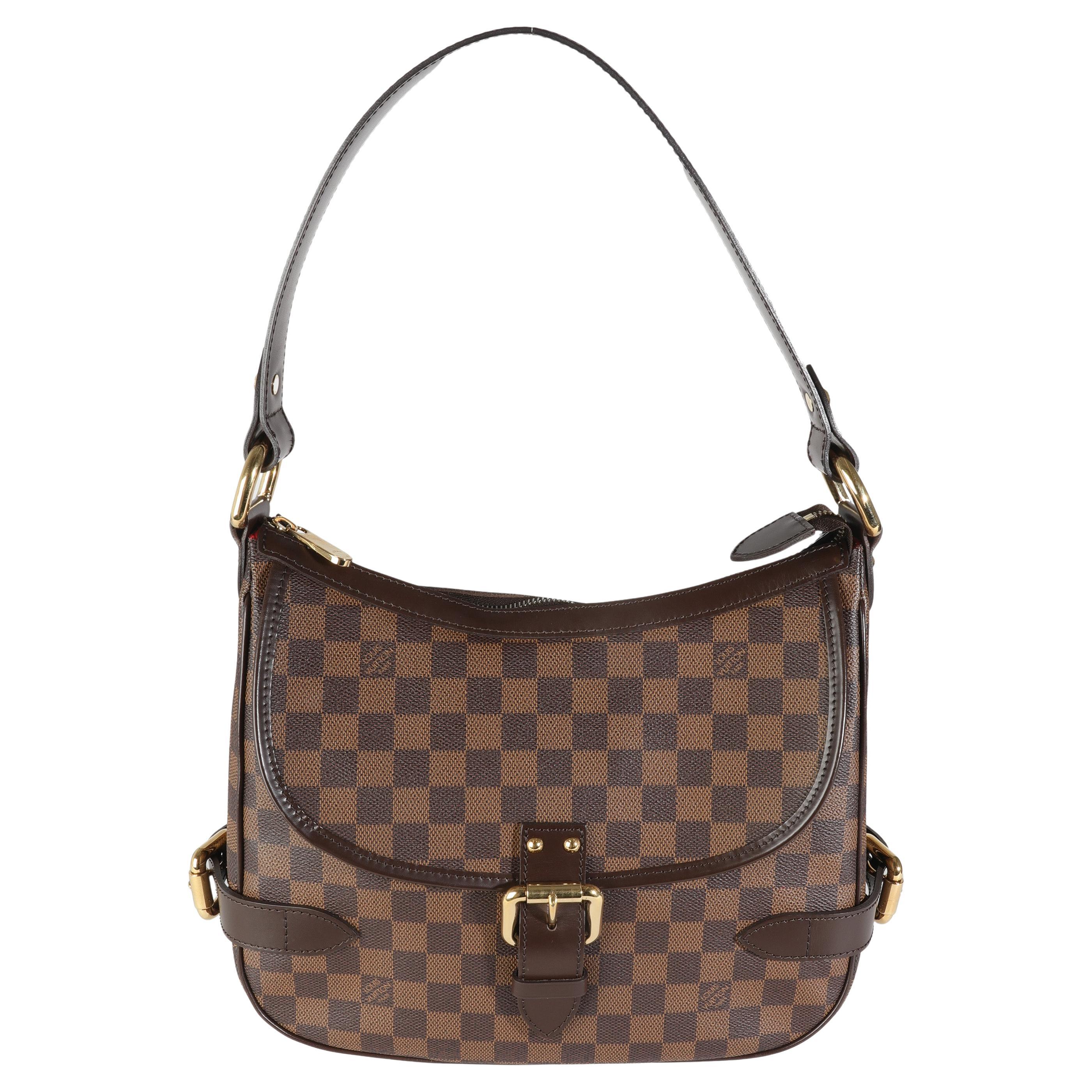 Sac de messager Highbury Louis Vuitton en toile damier ébène