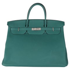 Hermès Malachite Togo Birkin 40 PHW