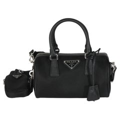 Prada Black Re-Nylon Re-Edition 2005 Top Handle Crossbody Bag