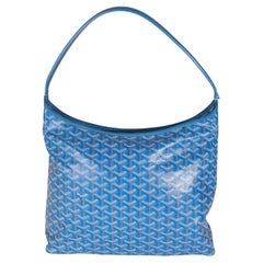 Goyard Blaues Goyardine-Leinwand Boheme Hobo