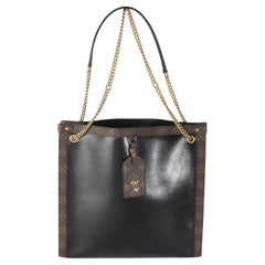 Louis Vuitton Black Calfskin Monogram Canvas Nova MM LV Vibe