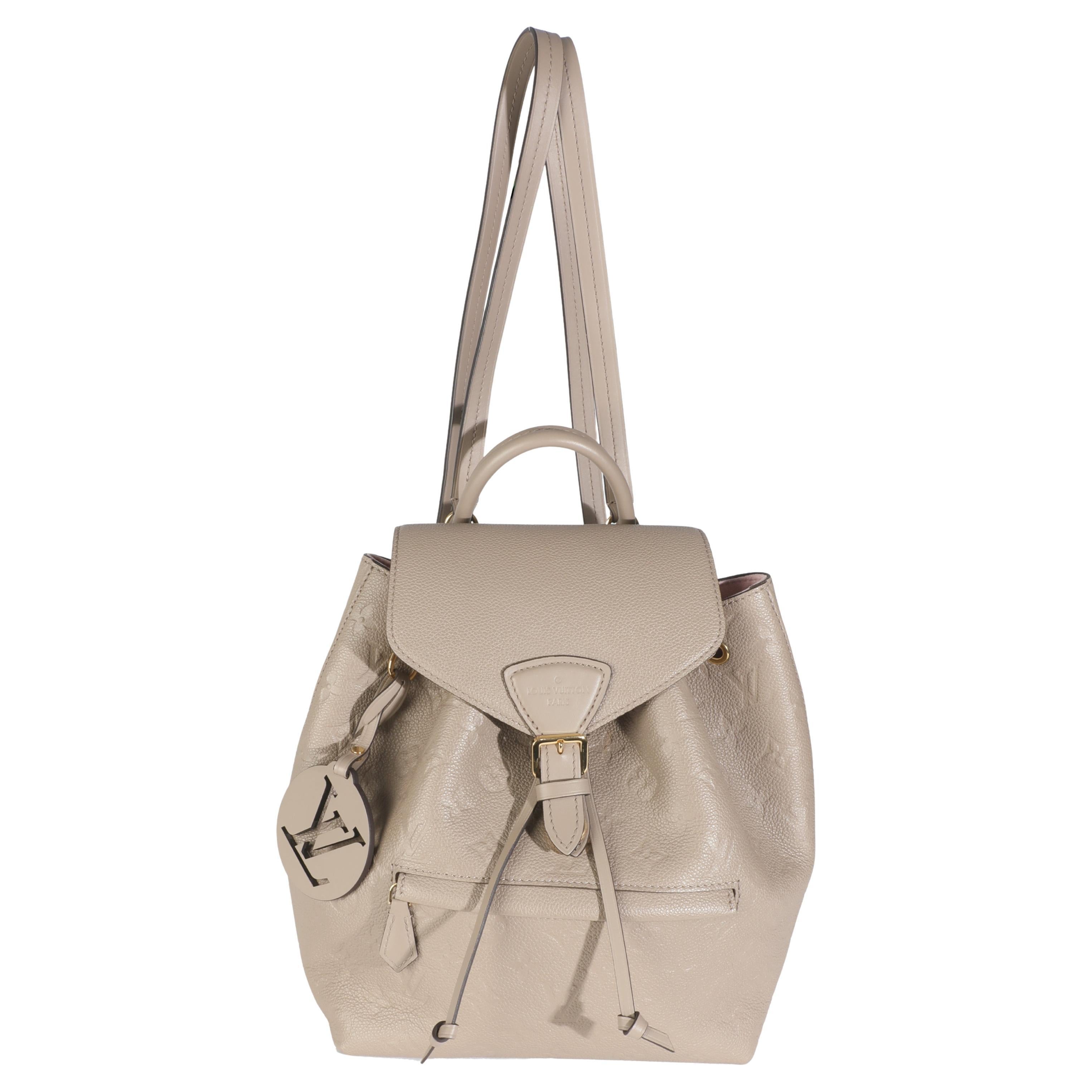 Louis Vuitton Zaino Monogram Empreinte Montsouris tortora NM in vendita