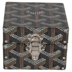 Goyard Schwarz Goyardine Segeltuch Regence Mini Trunk