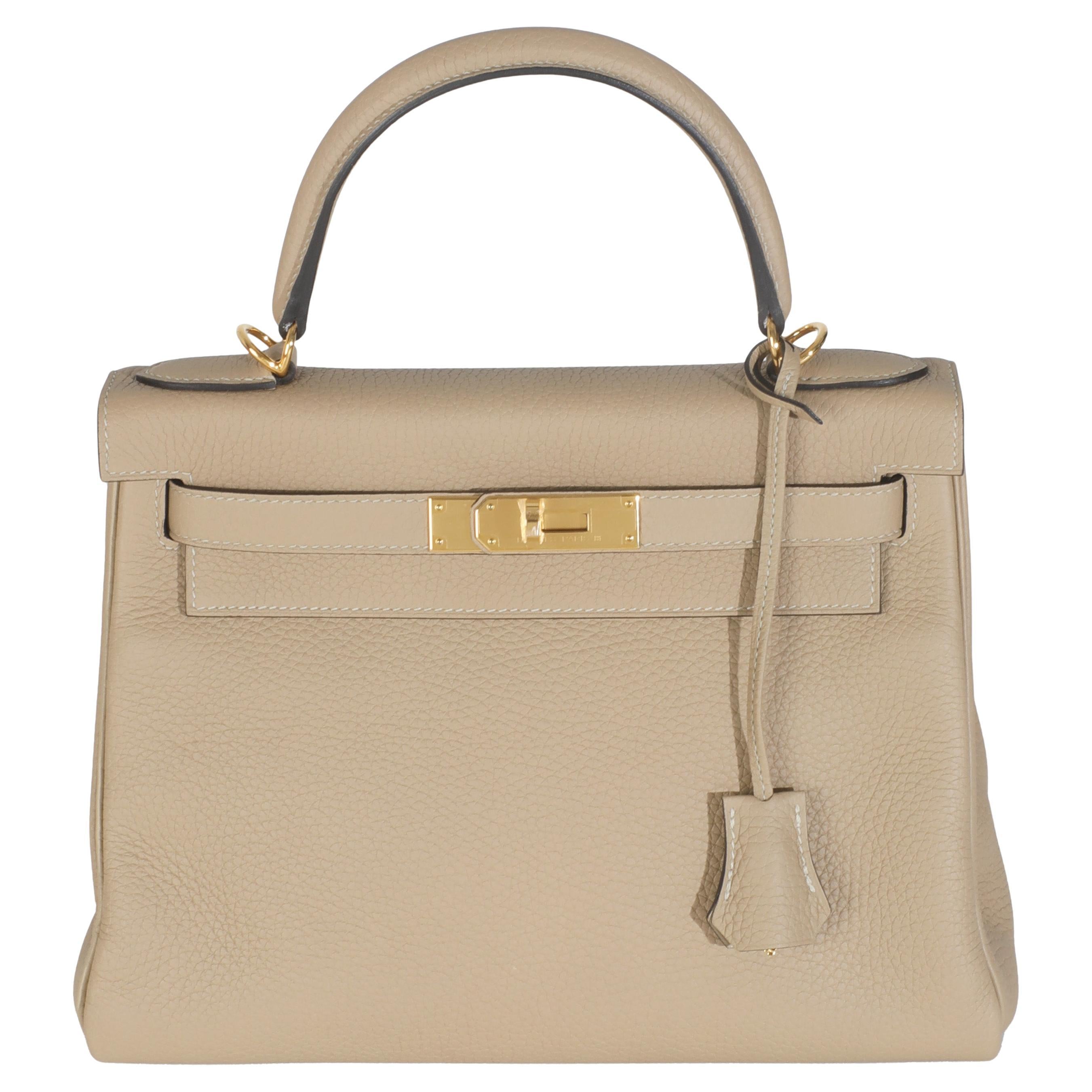 Hermès Trench Clemence Retourne Kelly 28 GHW